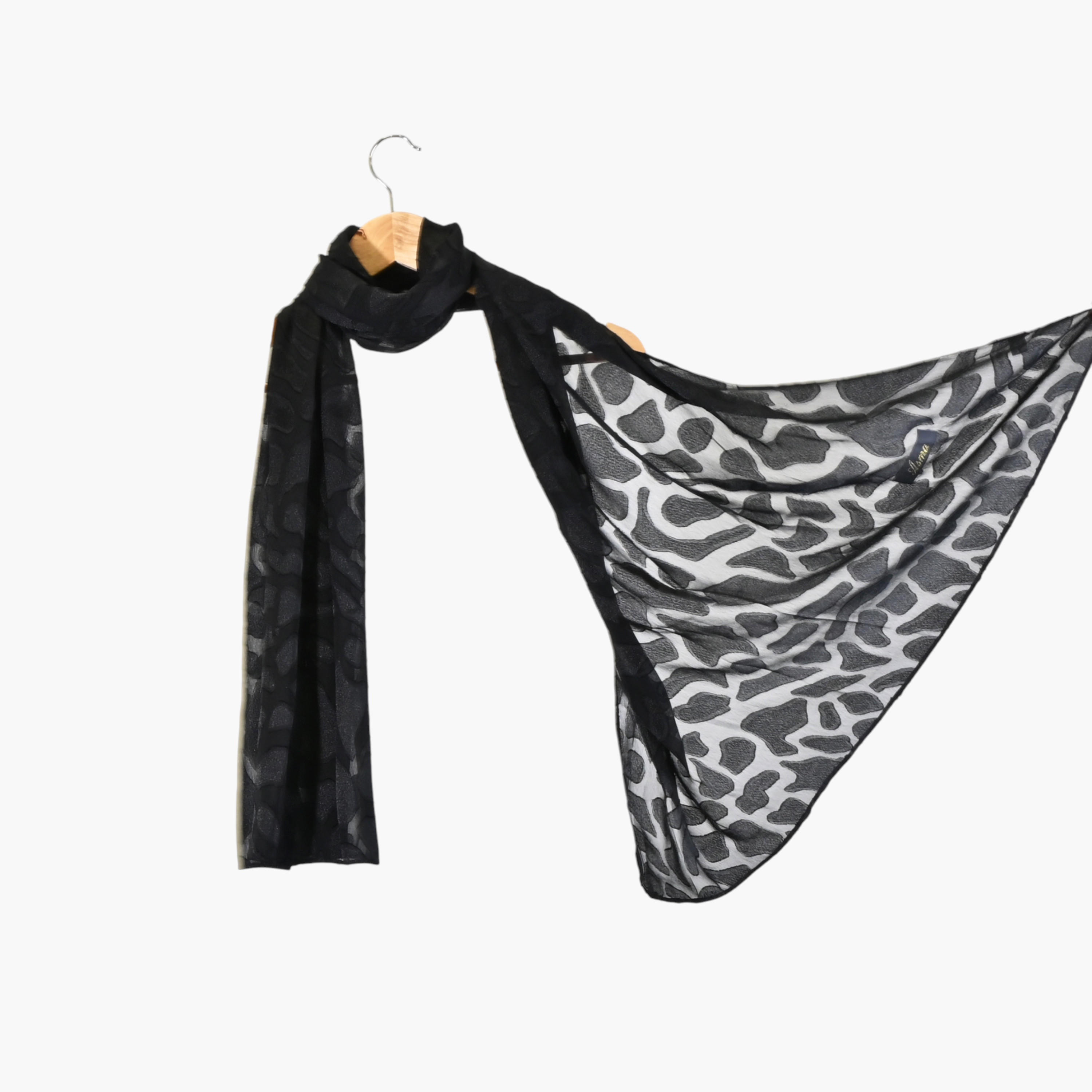 Zora Women's black scarf embroidered-women-clothingaccessories-scarves-image-14