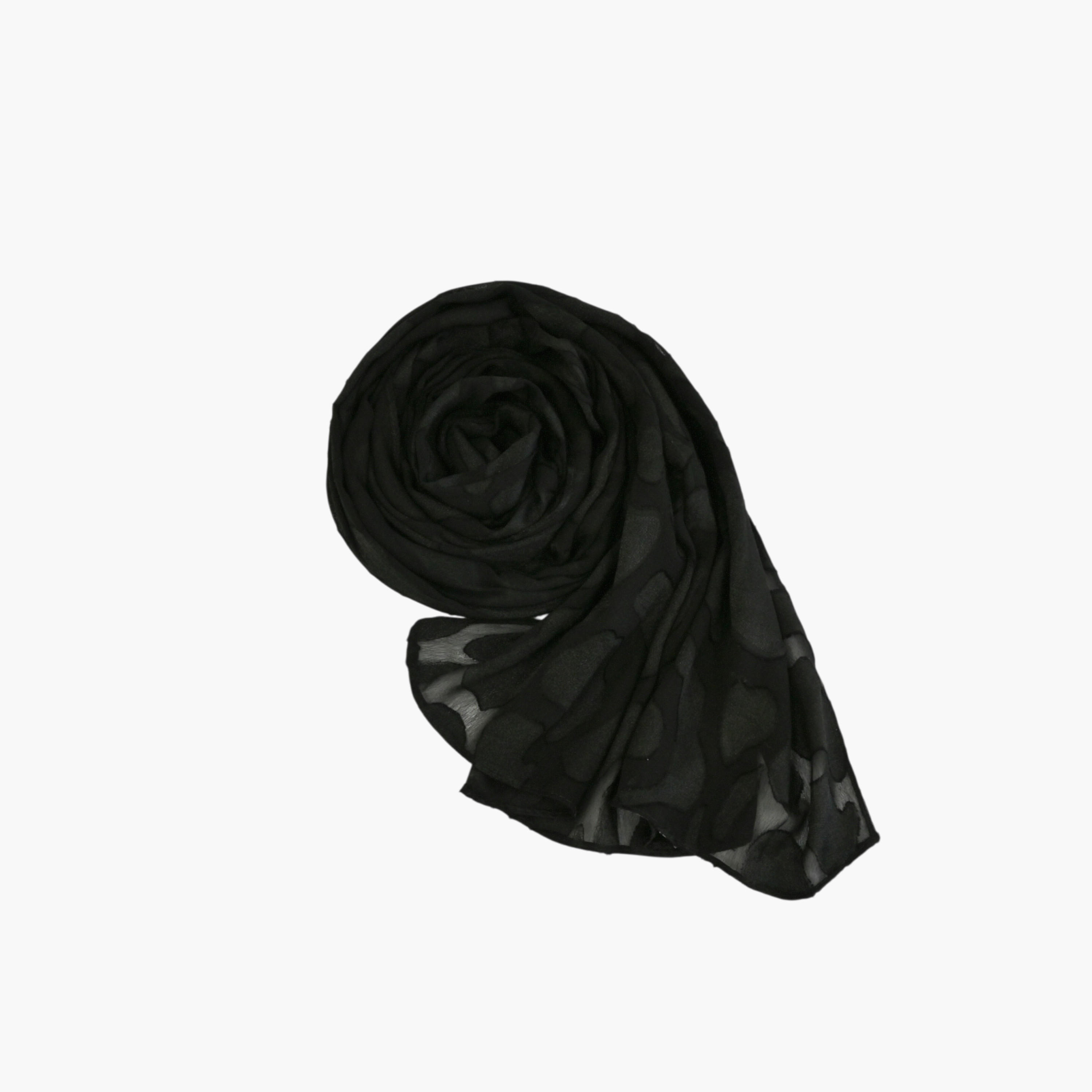Zora Women's black scarf embroidered-women-clothingaccessories-scarves-image-3