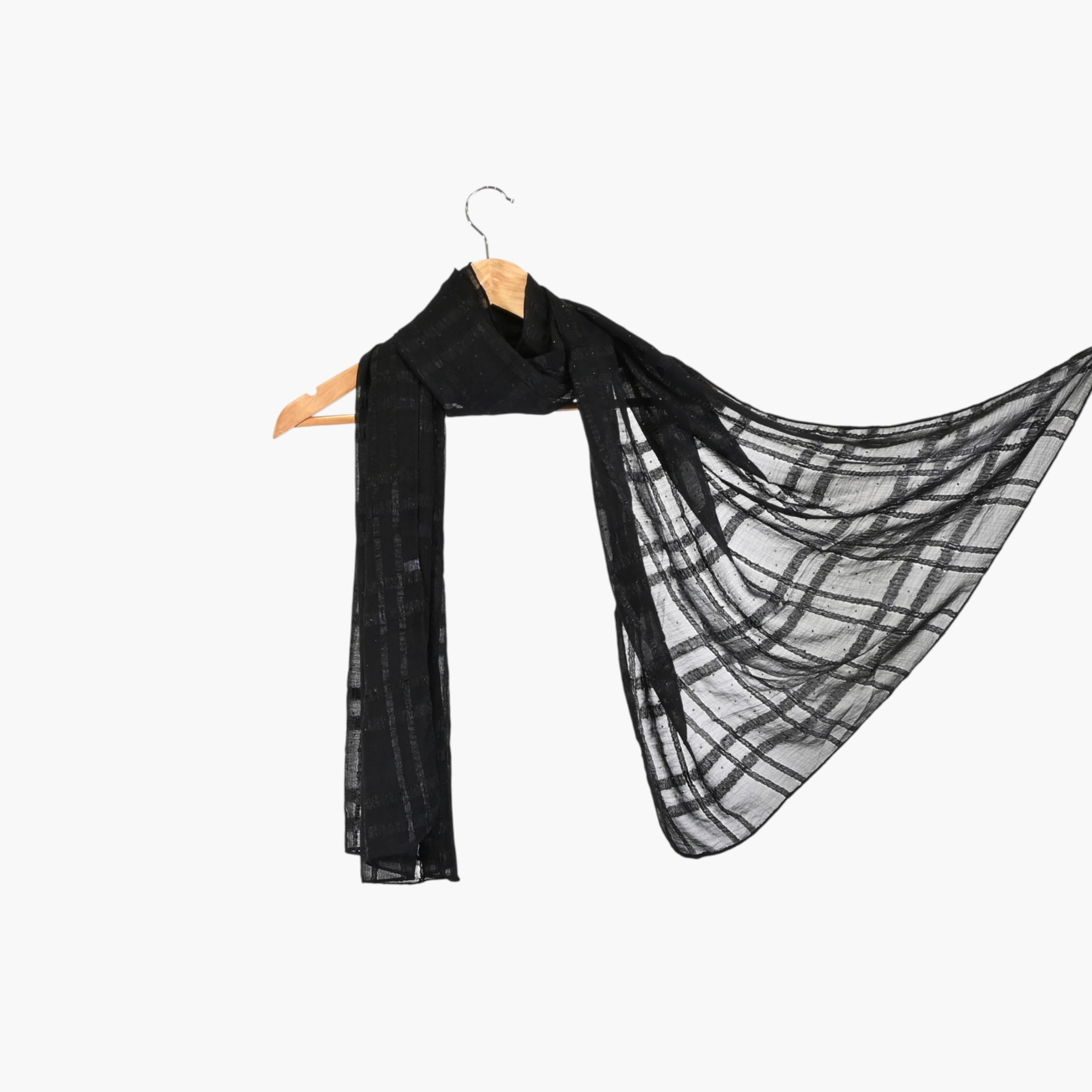 Zora Women's black scarf embroidered with crystals-women-clothingaccessories-scarves-image-14