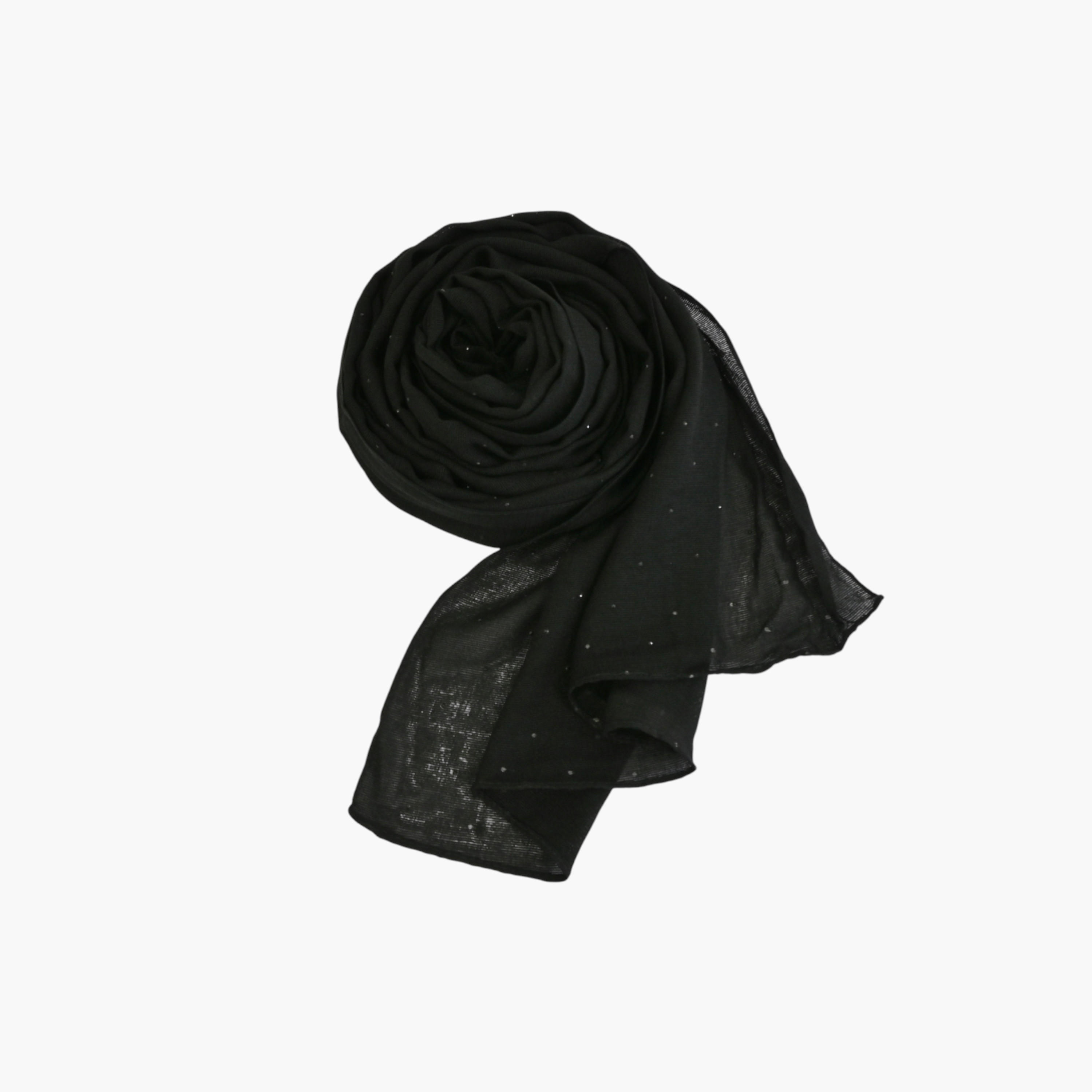 Zora Women's black scarf embroidered with crystals-women-clothingaccessories-scarves-image-7