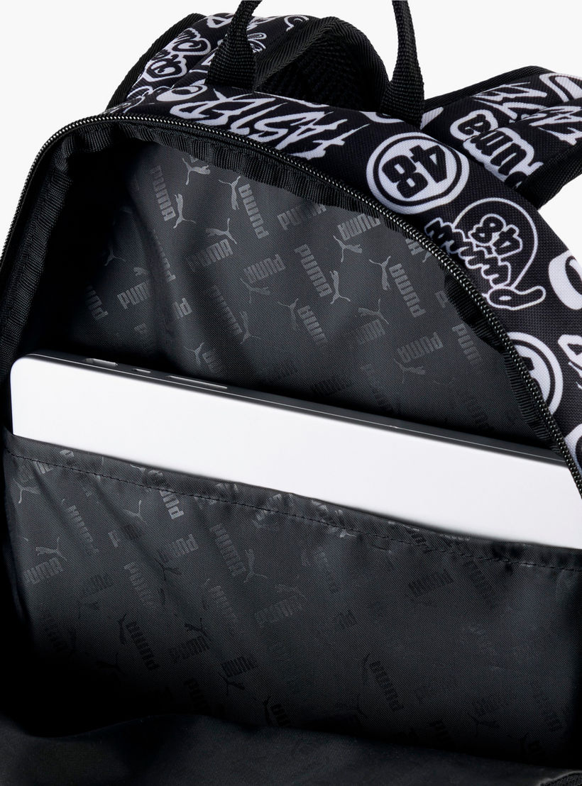شنطة ظهر مدرسية بأحزمة قابلة للتعديل وسحاب إغلاق وطبعات من بوما-school-bagsandbackpacks-backpacks-image-1