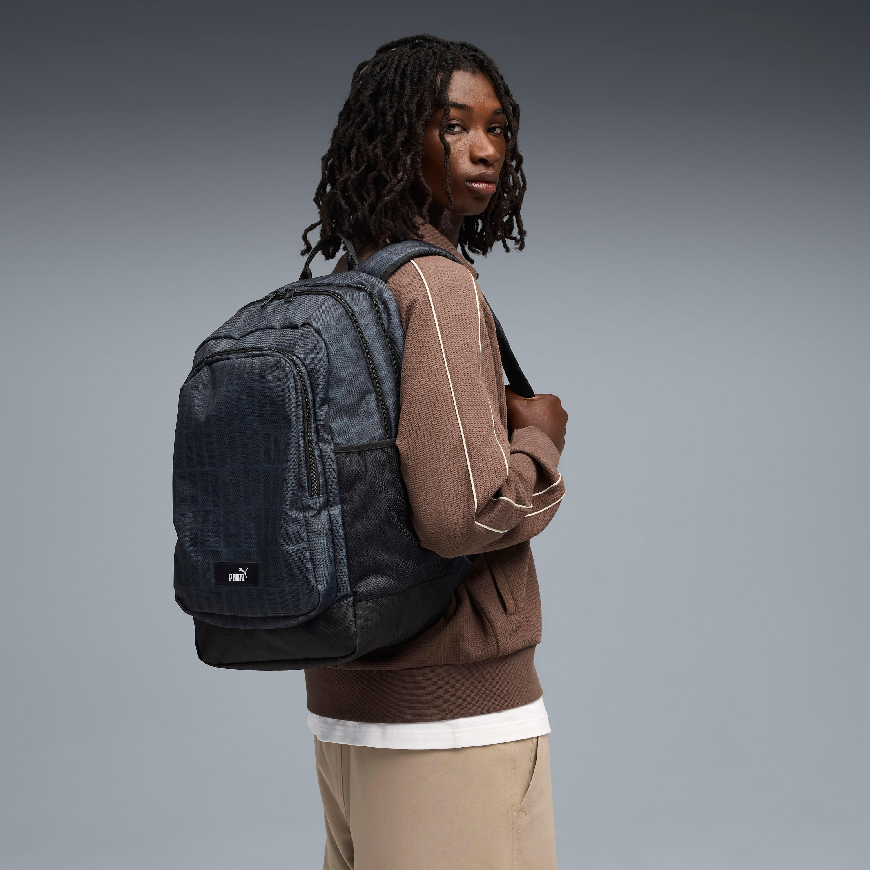 Puma Printed School Backpack with Adjustable Straps and Zip Closure - 15x29x43 cm-school-bagsandbackpacks-backpacks-image-2