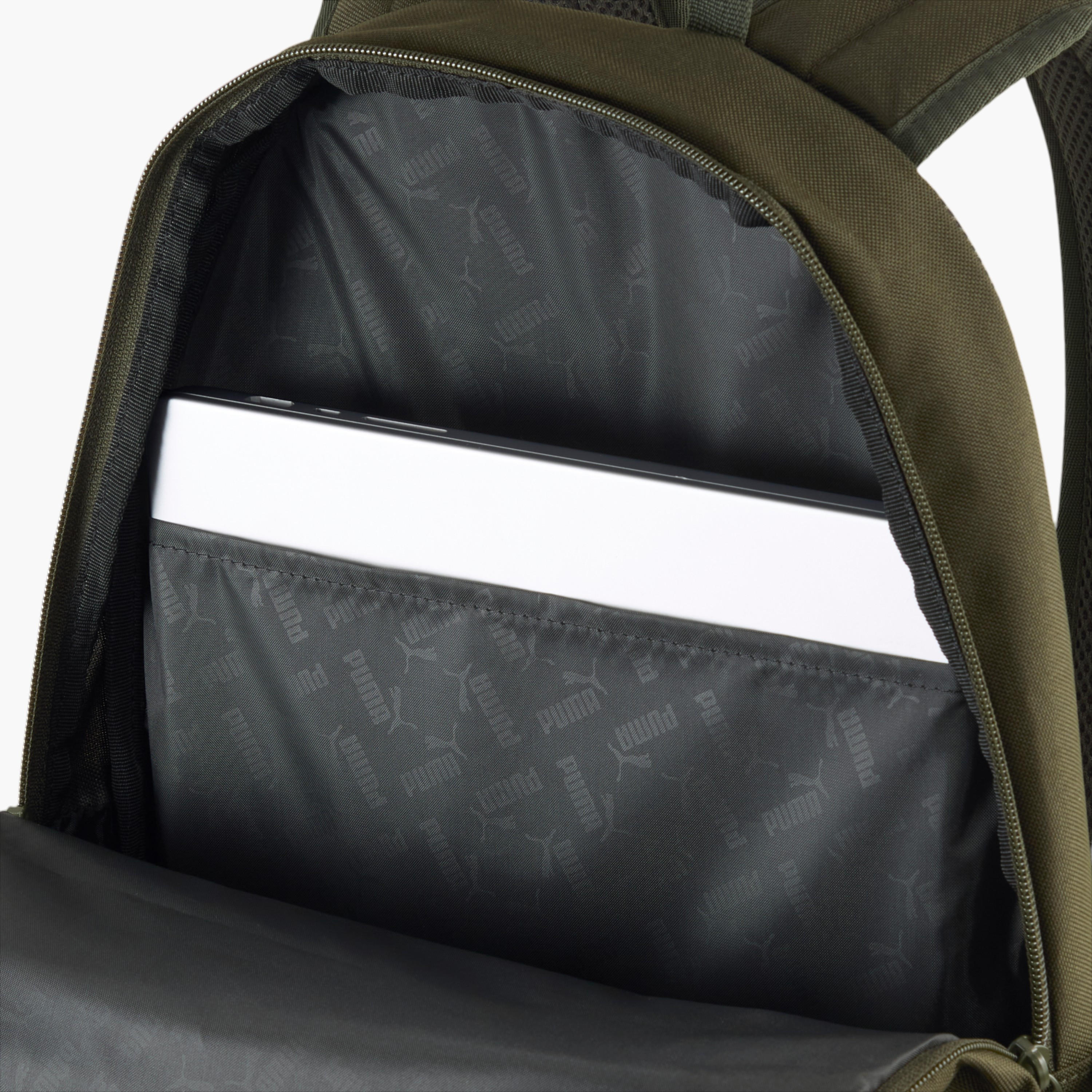 شنطة مدرسية بنقوش شعار مع حمّالات كتف قابلة للتعديل وسحّاب إغلاق من بوما-school-bagsandbackpacks-backpacks-image-6