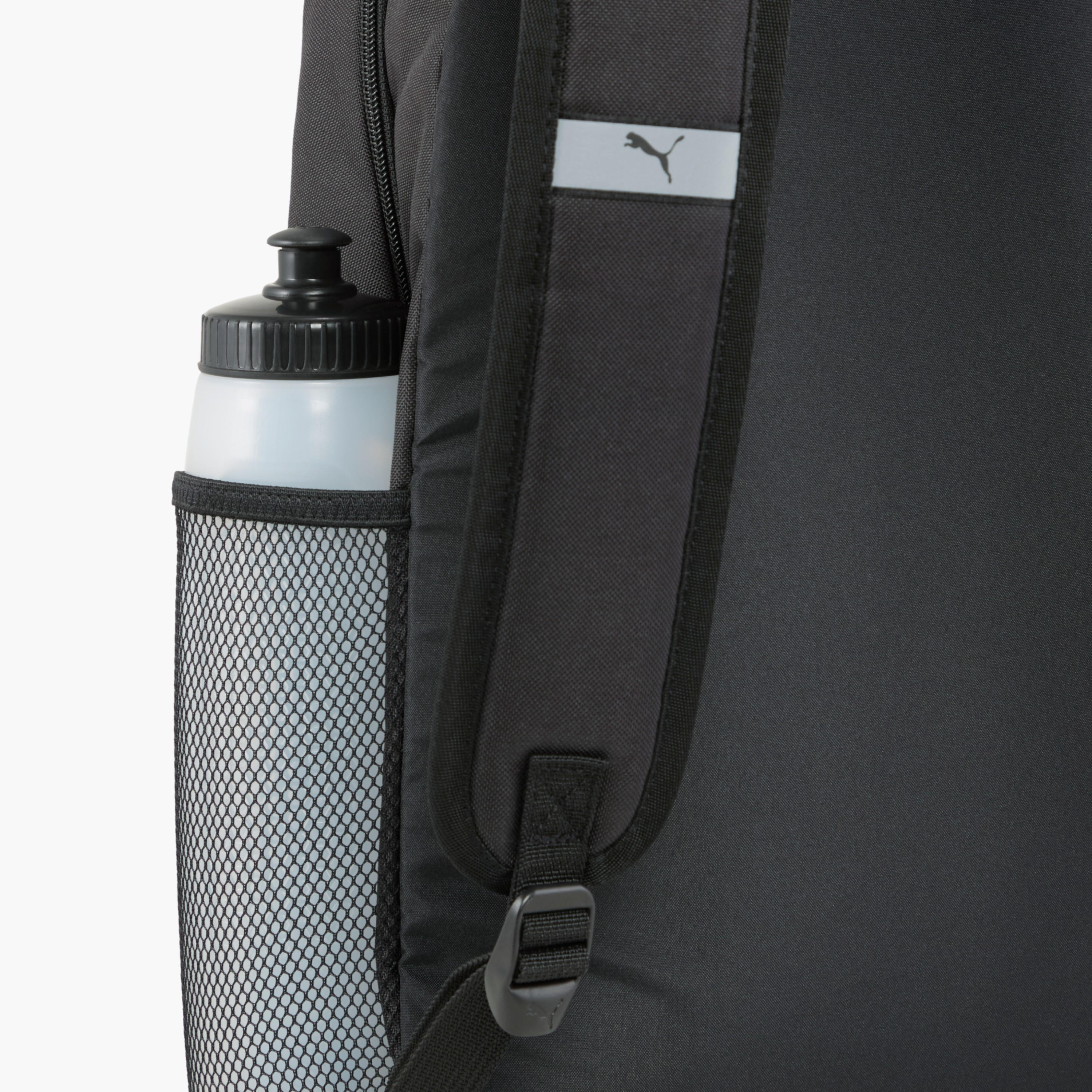 Puma Logo Print School Backpack with Adjustable Shoulder Straps and Zip Closure-school-bagsandbackpacks-backpacks-image-4