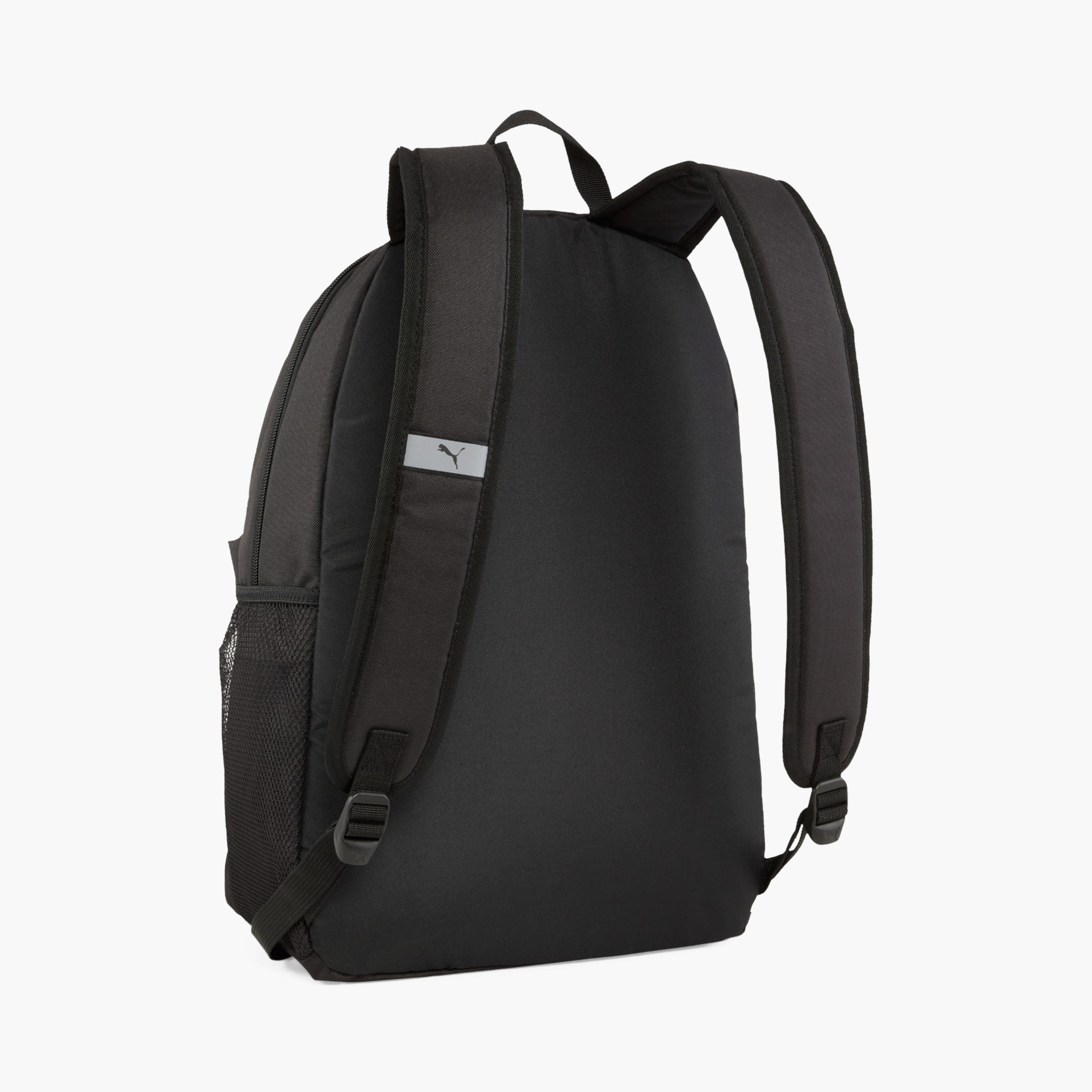 Puma Logo Print School Backpack with Adjustable Straps and Zip Closure-school-bagsandbackpacks-backpacks-image-3