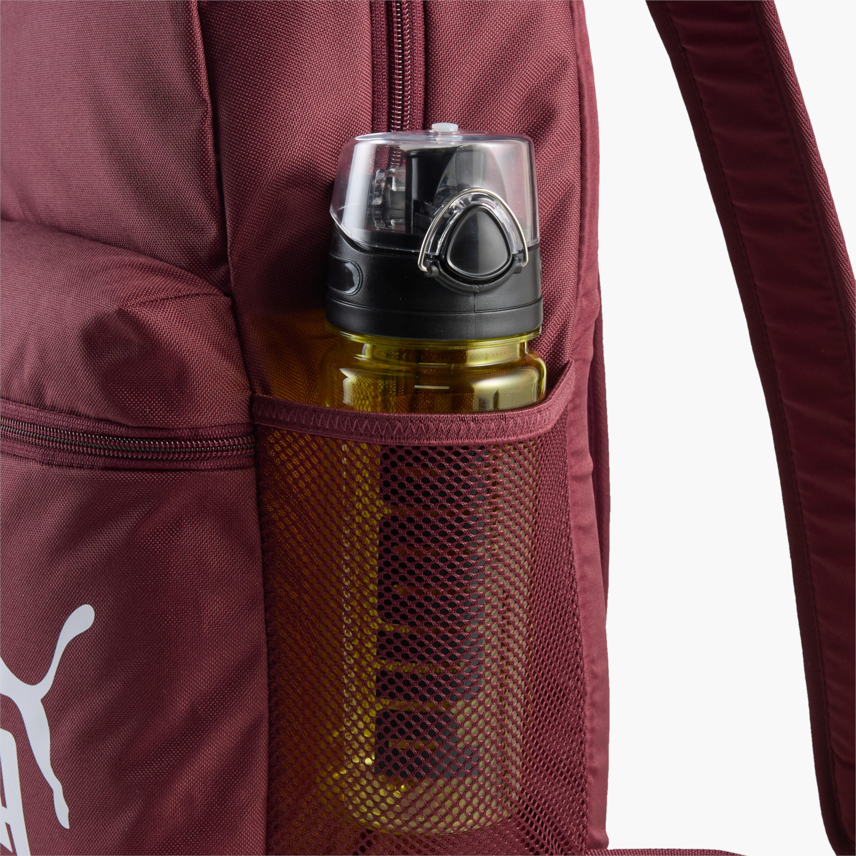 Puma Logo Print School Backpack with Adjustable Shoulder Straps and Zip Closure-school-bagsandbackpacks-backpacks-image-3