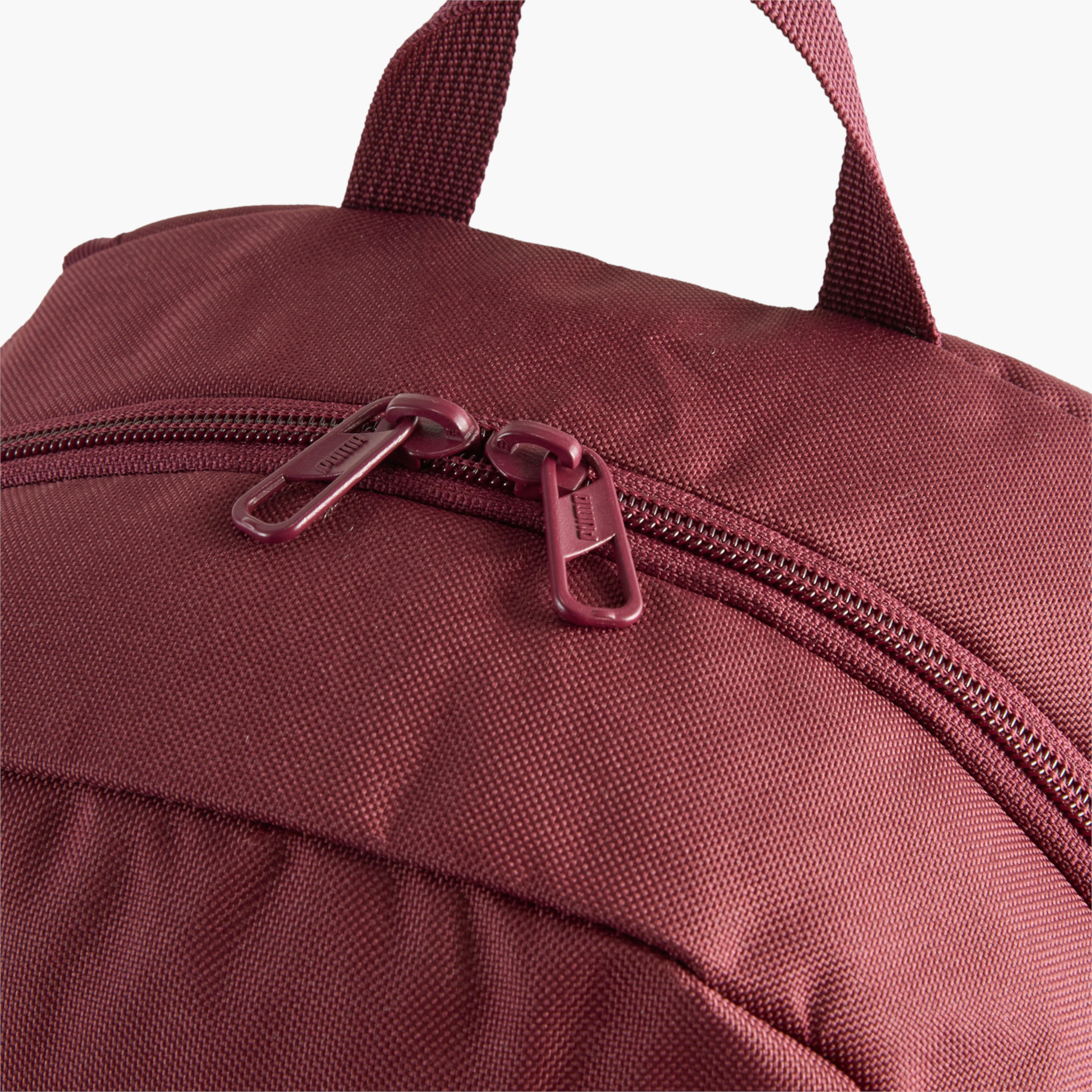 Puma Logo Print School Backpack with Adjustable Shoulder Straps and Zip Closure-school-bagsandbackpacks-backpacks-image-4