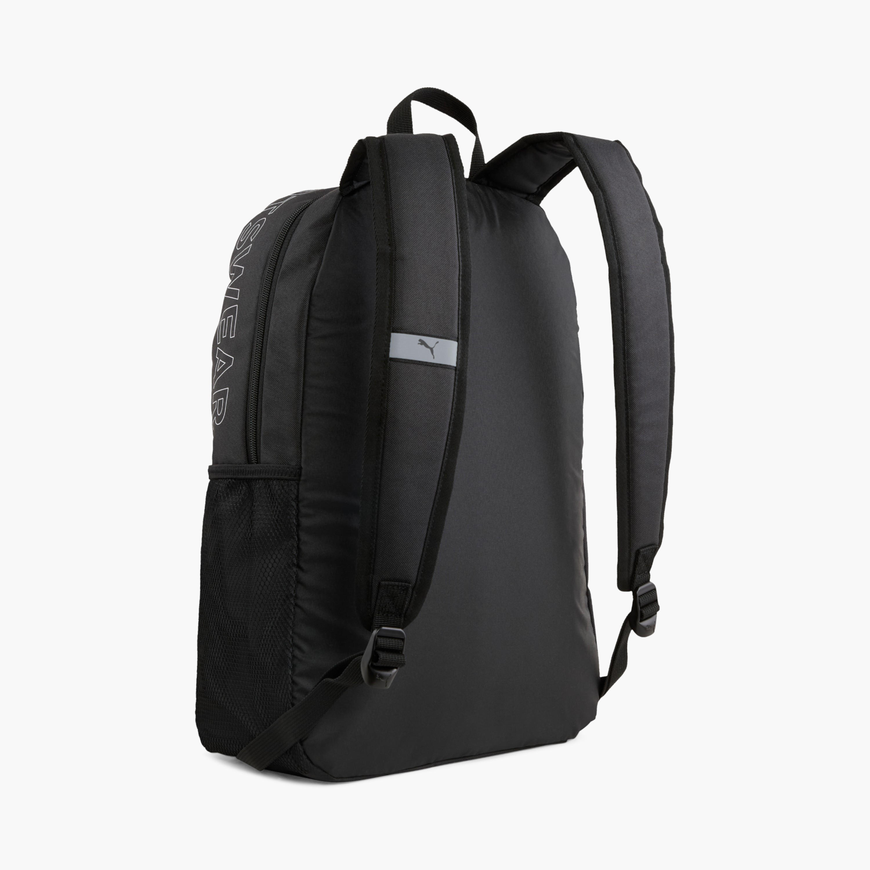 Puma Logo Print School Backpack with Adjustable Straps and Zip Closure-school-bagsandbackpacks-backpacks-image-3