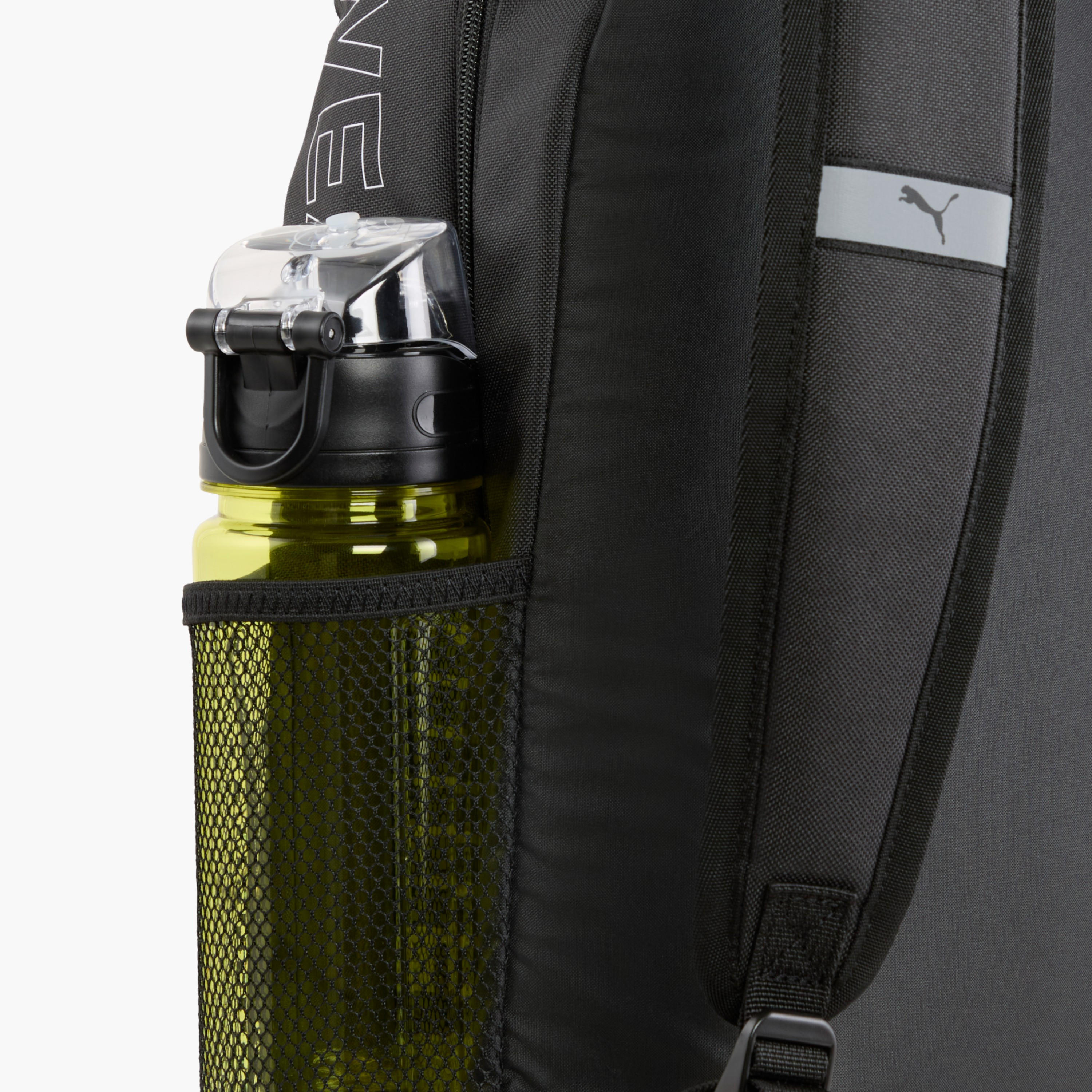Puma Logo Print School Backpack with Adjustable Straps and Zip Closure-school-bagsandbackpacks-backpacks-image-4