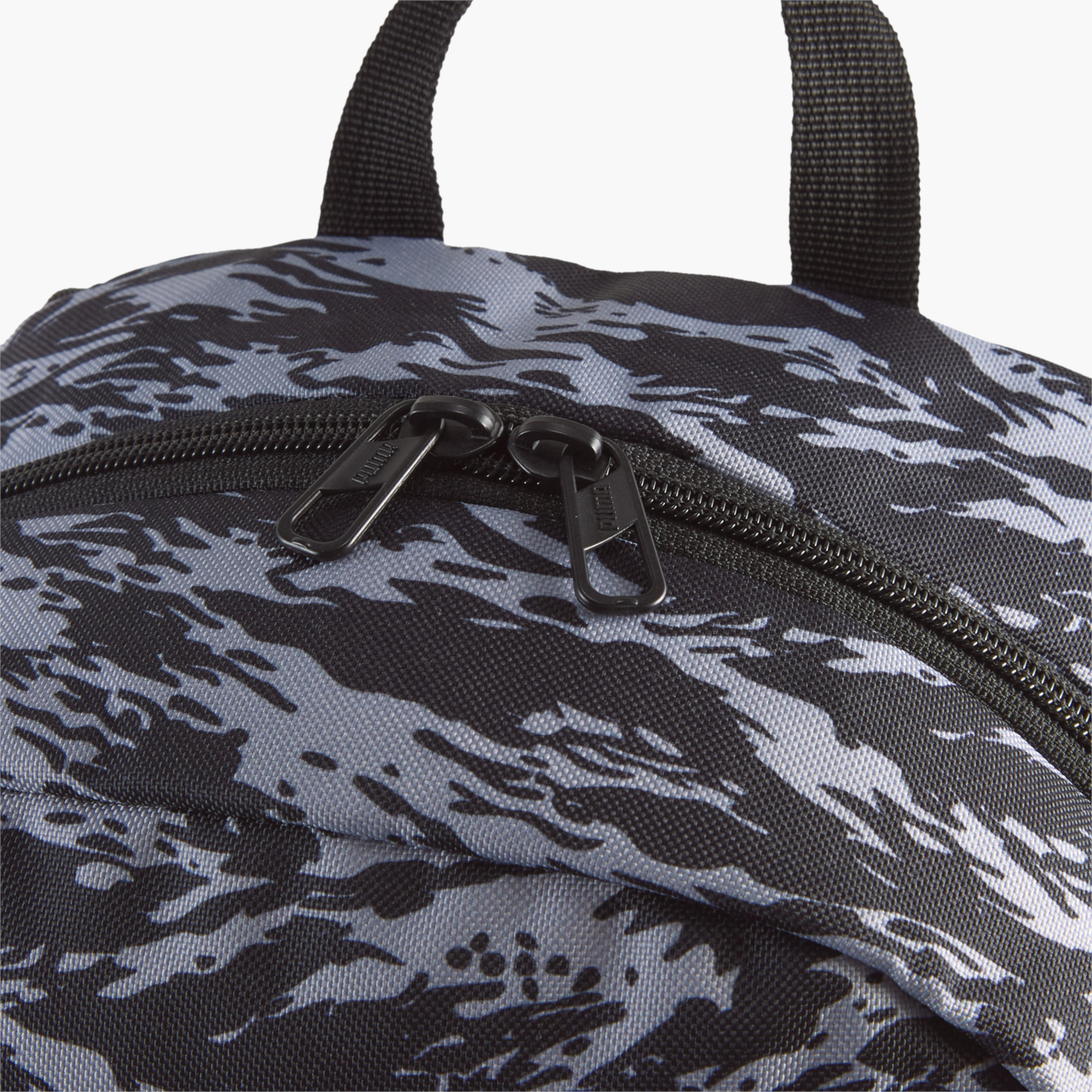 Puma Logo Print School Backpack with Adjustable Straps and Zip Closure-school-bagsandbackpacks-backpacks-image-4