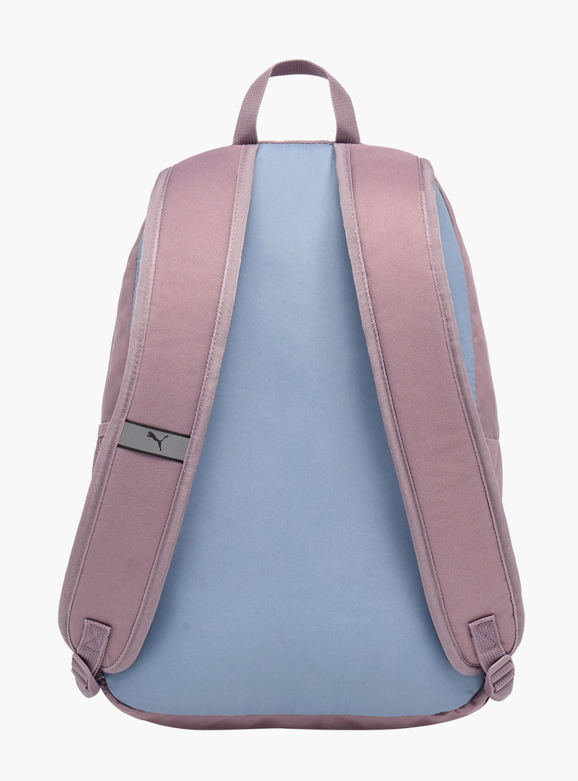 Puma Logo Print School Backpack with Adjustable Straps and Zip Closure-school-bagsandbackpacks-backpacks-image-3