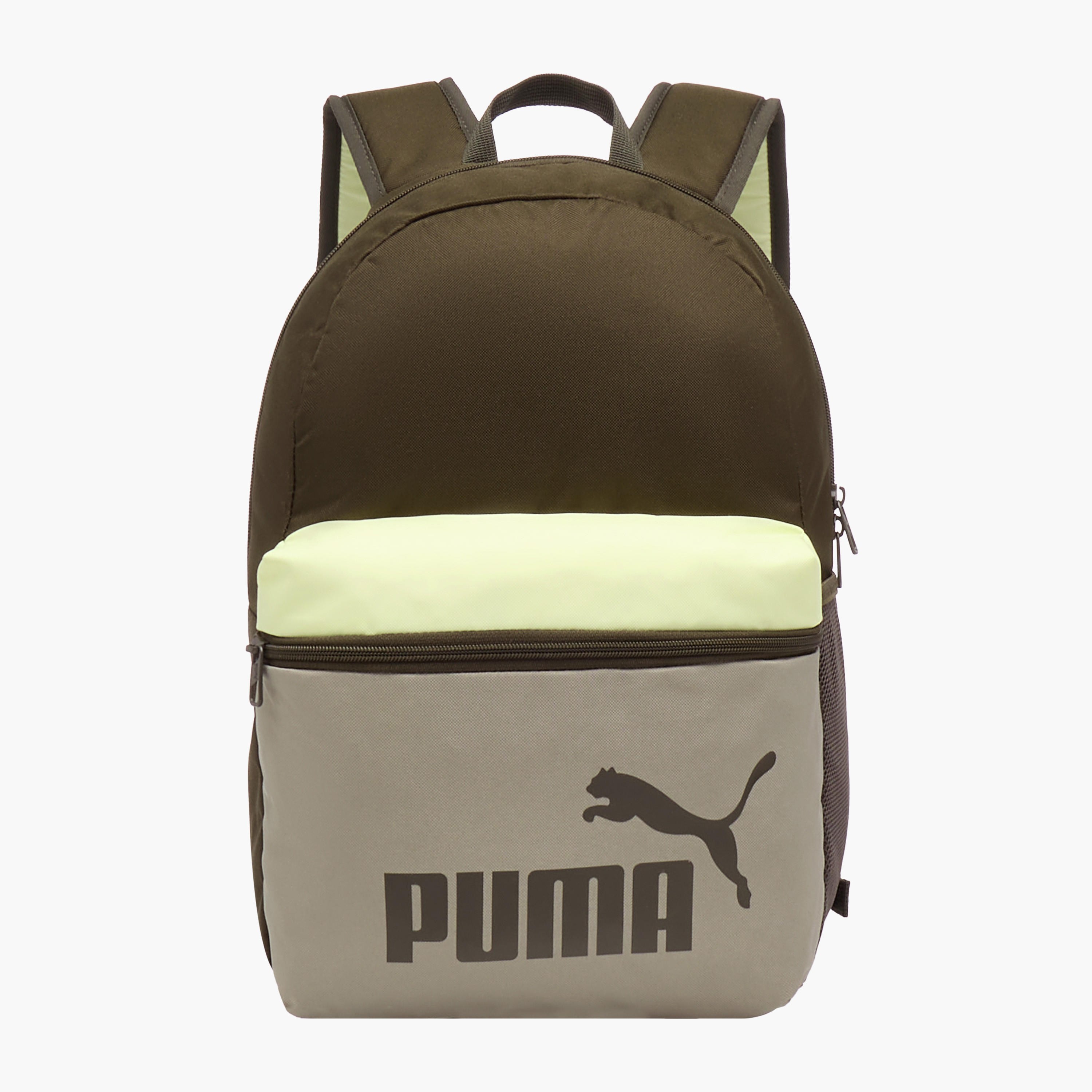 Puma Logo Print School Backpack with Adjustable Straps and Zip Closure-school-bagsandbackpacks-backpacks-image-1