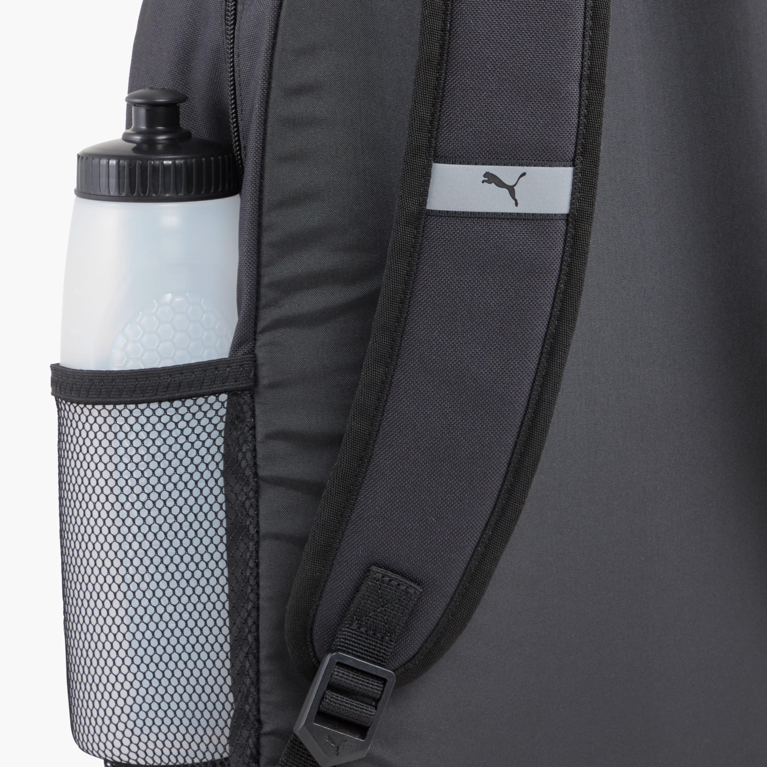 Puma Logo Print School Backpack with Adjustable Straps and Zip Closure-school-bagsandbackpacks-backpacks-image-4