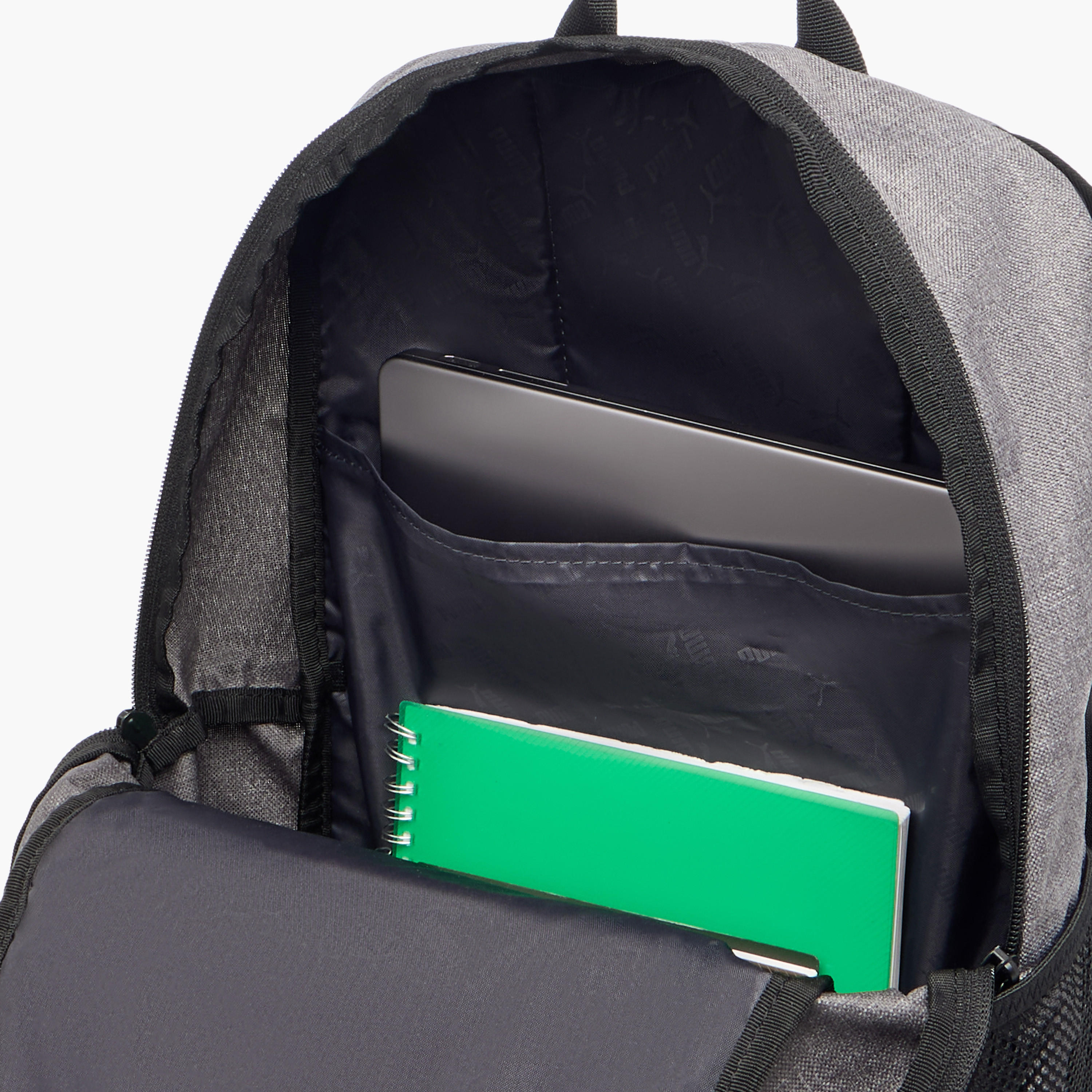 شنطة ظهر مدرسية بأحزمة قابلة للتعديل وسحاب إغلاق ونقوش شعار من بوما-school-bagsandbackpacks-backpacks-image-1