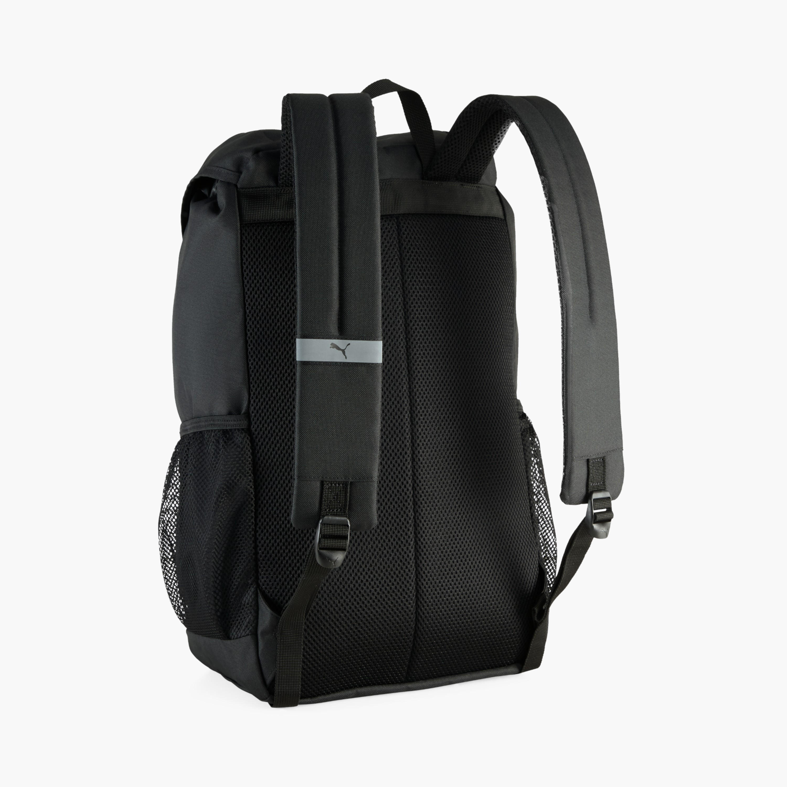Puma Logo Print School Backpack with Adjustable Shoulder Straps and Side Release Buckle Closure-school-bagsandbackpacks-backpacks-image-2