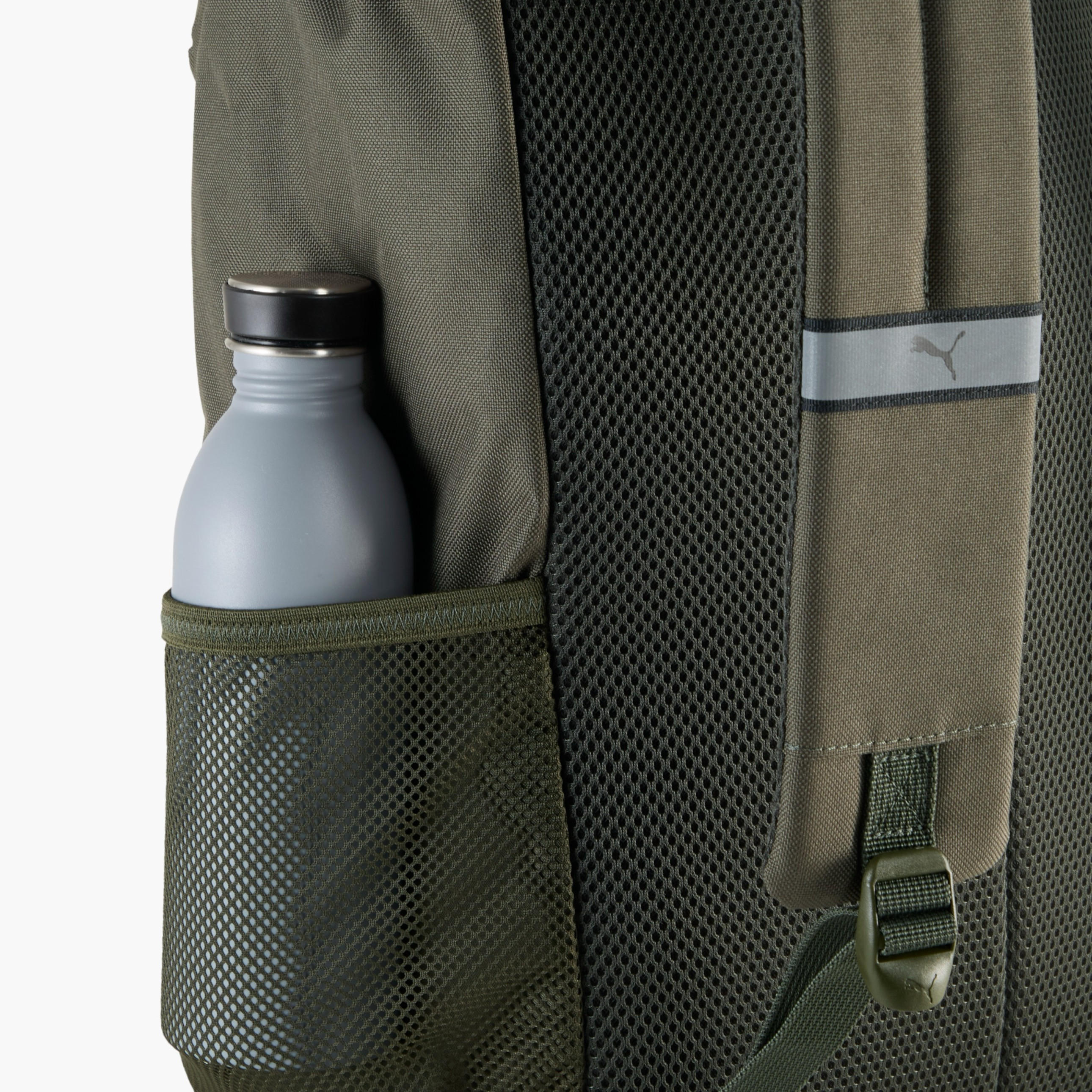 Puma Logo Print School Backpack with Adjustable Shoulder Straps and Side Release Buckle Closure-school-bagsandbackpacks-backpacks-image-3