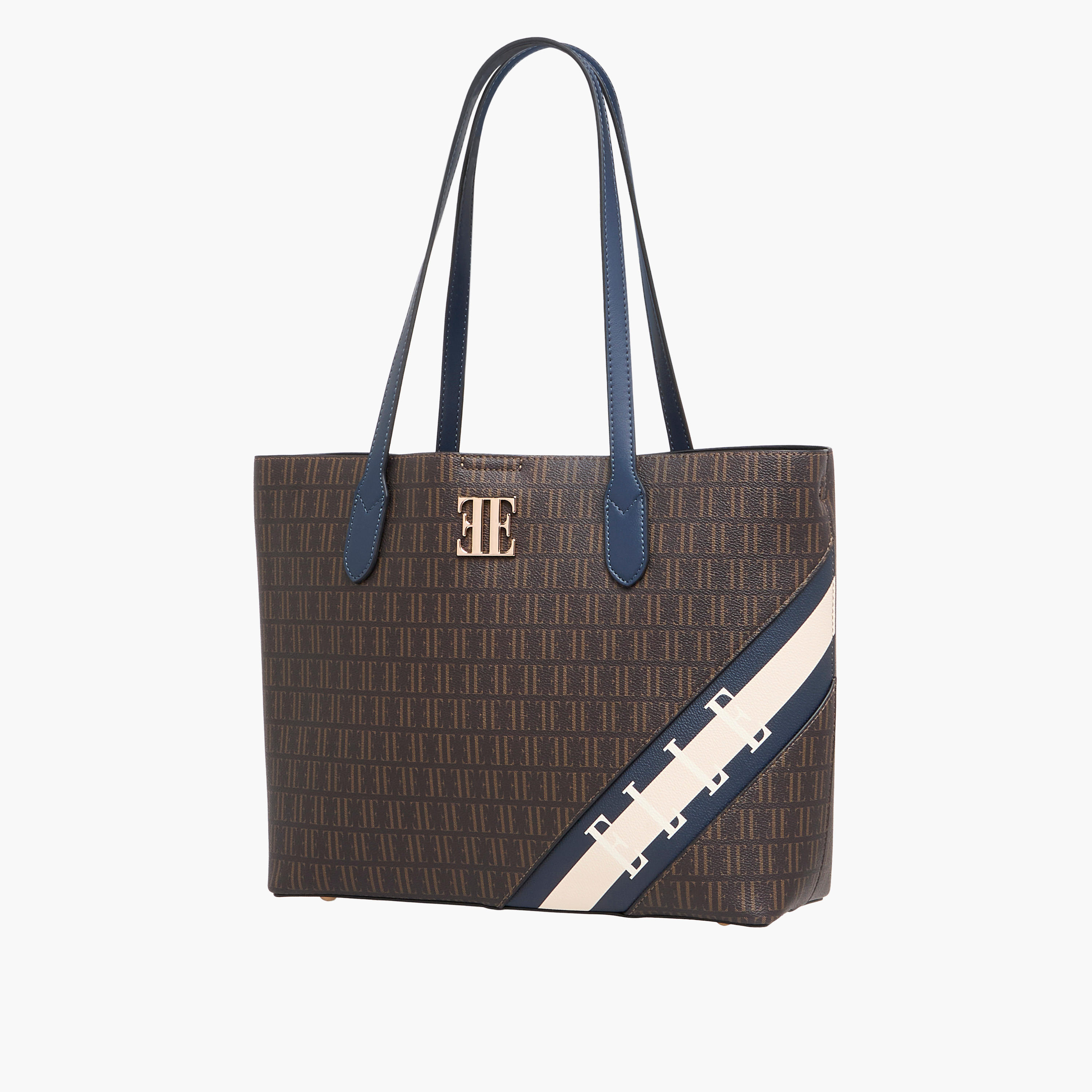 شنطة توتي بسحاب إغلاق وطبعات مونوجرام من إيل-women-bagsandwallets-handbags-image-2