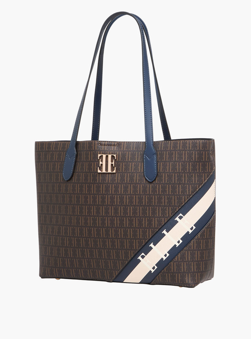 شنطة توتي بسحاب إغلاق وطبعات مونوجرام من إيل-women-bagsandwallets-handbags-image-2