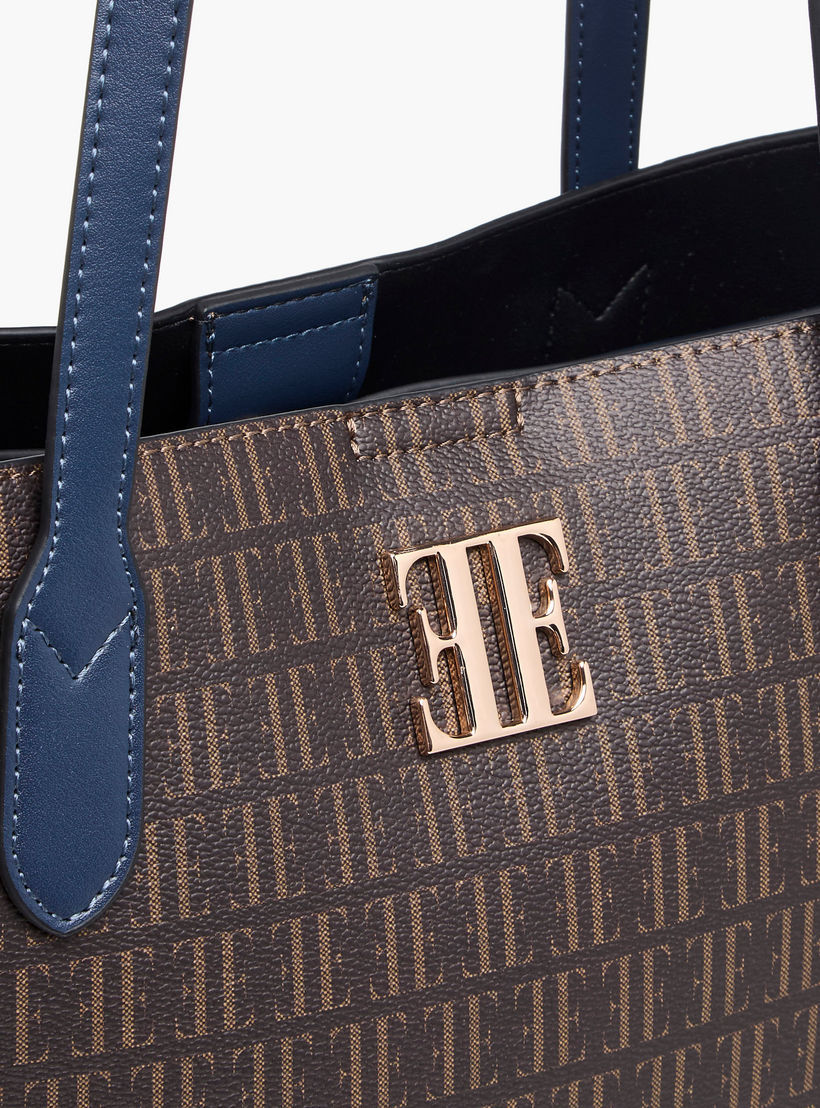 شنطة توتي بسحاب إغلاق وطبعات مونوجرام من إيل-women-bagsandwallets-handbags-image-4