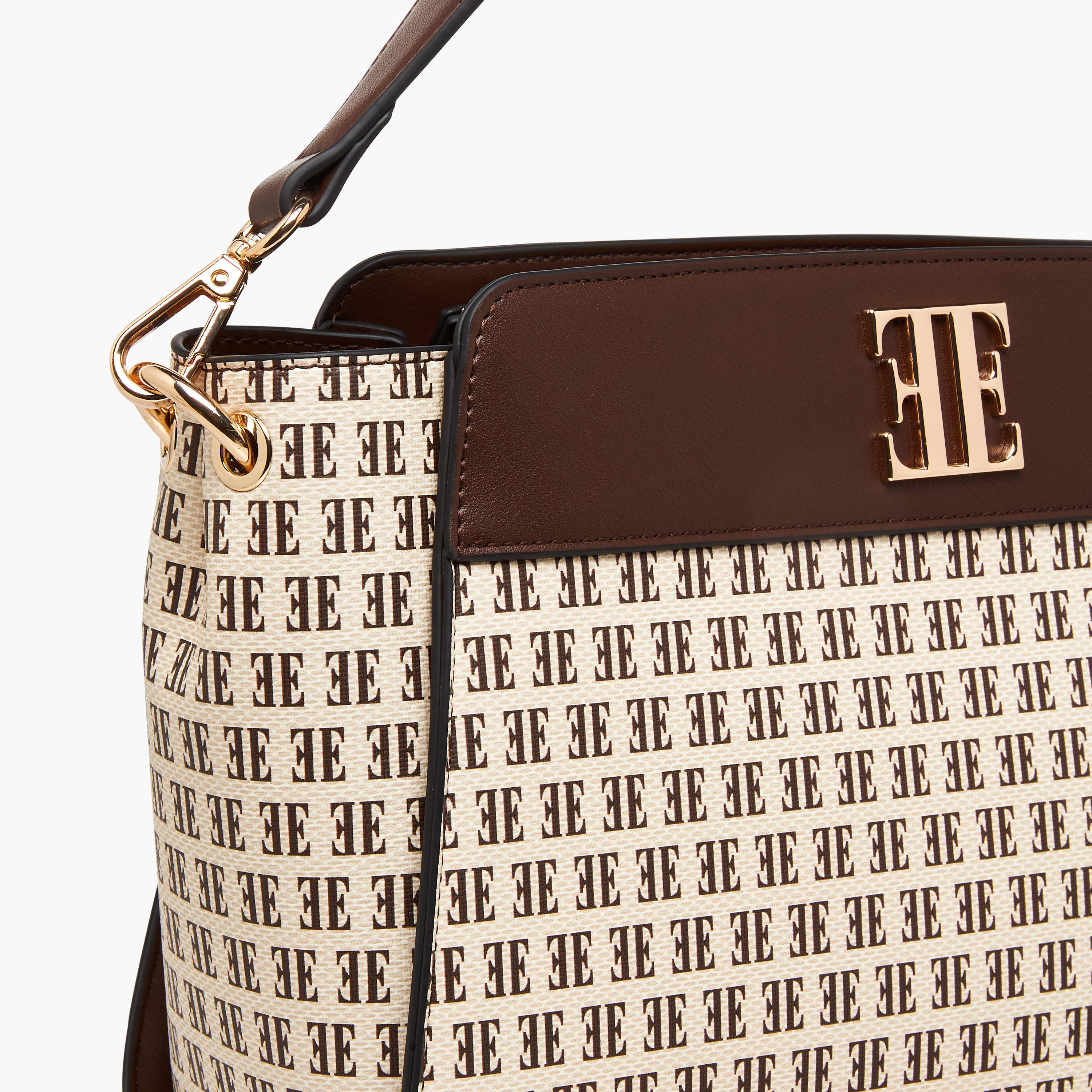 شنطة كتف بطبعات مونوجرام وحزام قابل للفصل من إيل-women-bagsandwallets-handbags-image-7
