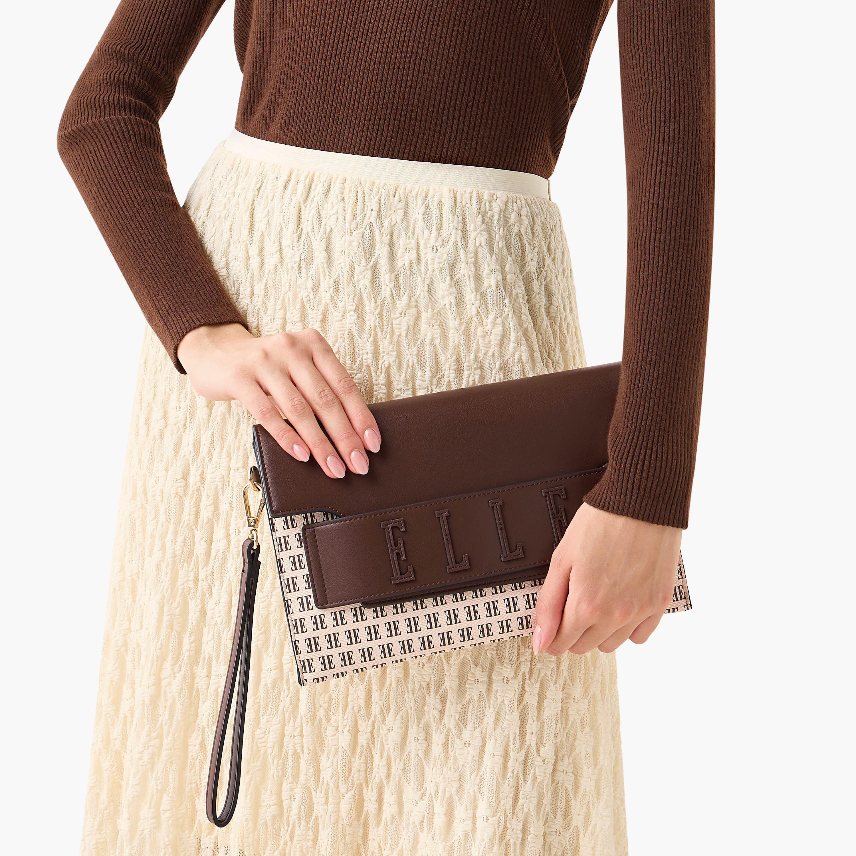 Elle Monogram Print Crossbody Bag with Detachable Strap-women-bagsandwallets-handbags-image-2
