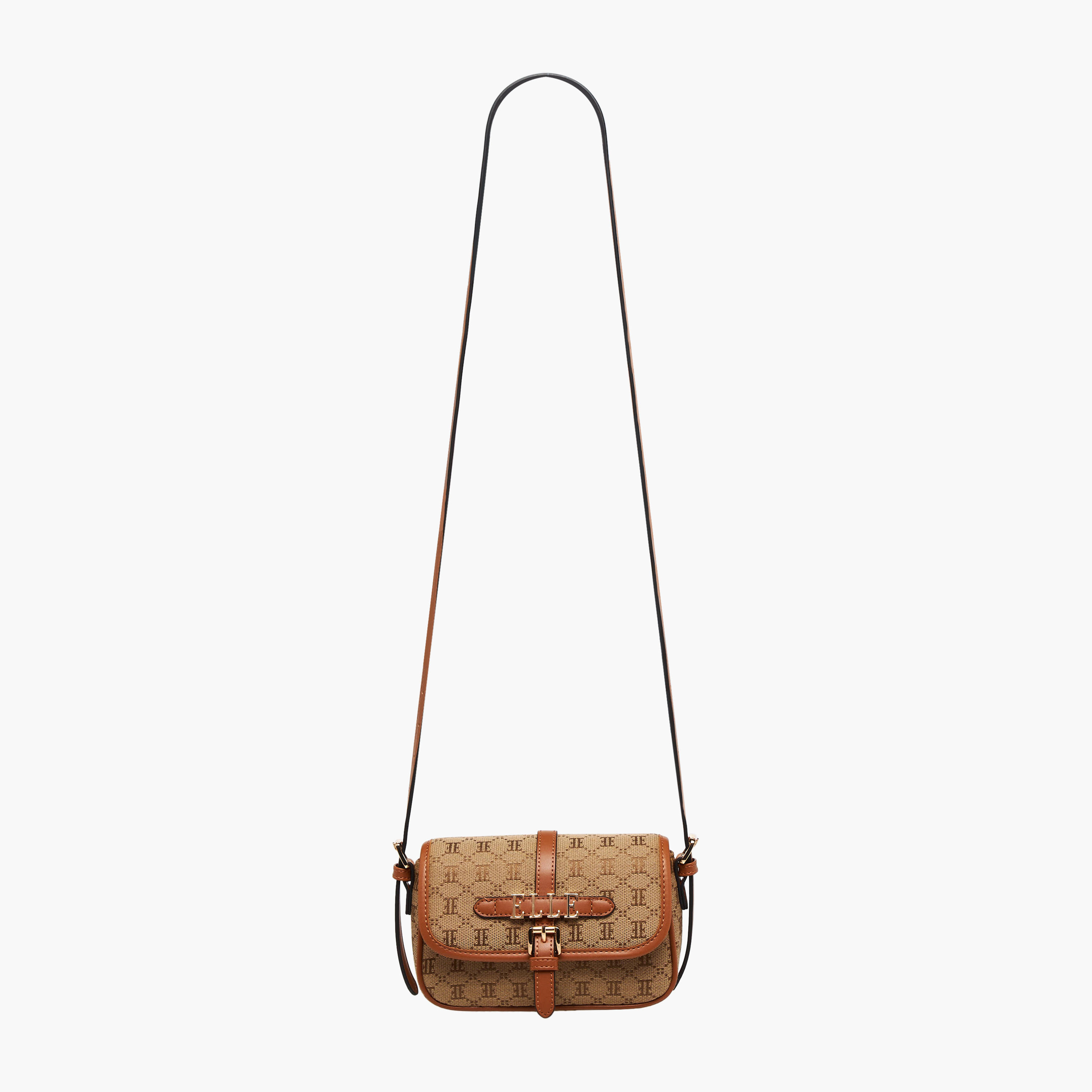 شنطة كروس بودي بحزام قابل للتعديل وتزيينات مونوجرام من إيل-women-bagsandwallets-handbags-image-3