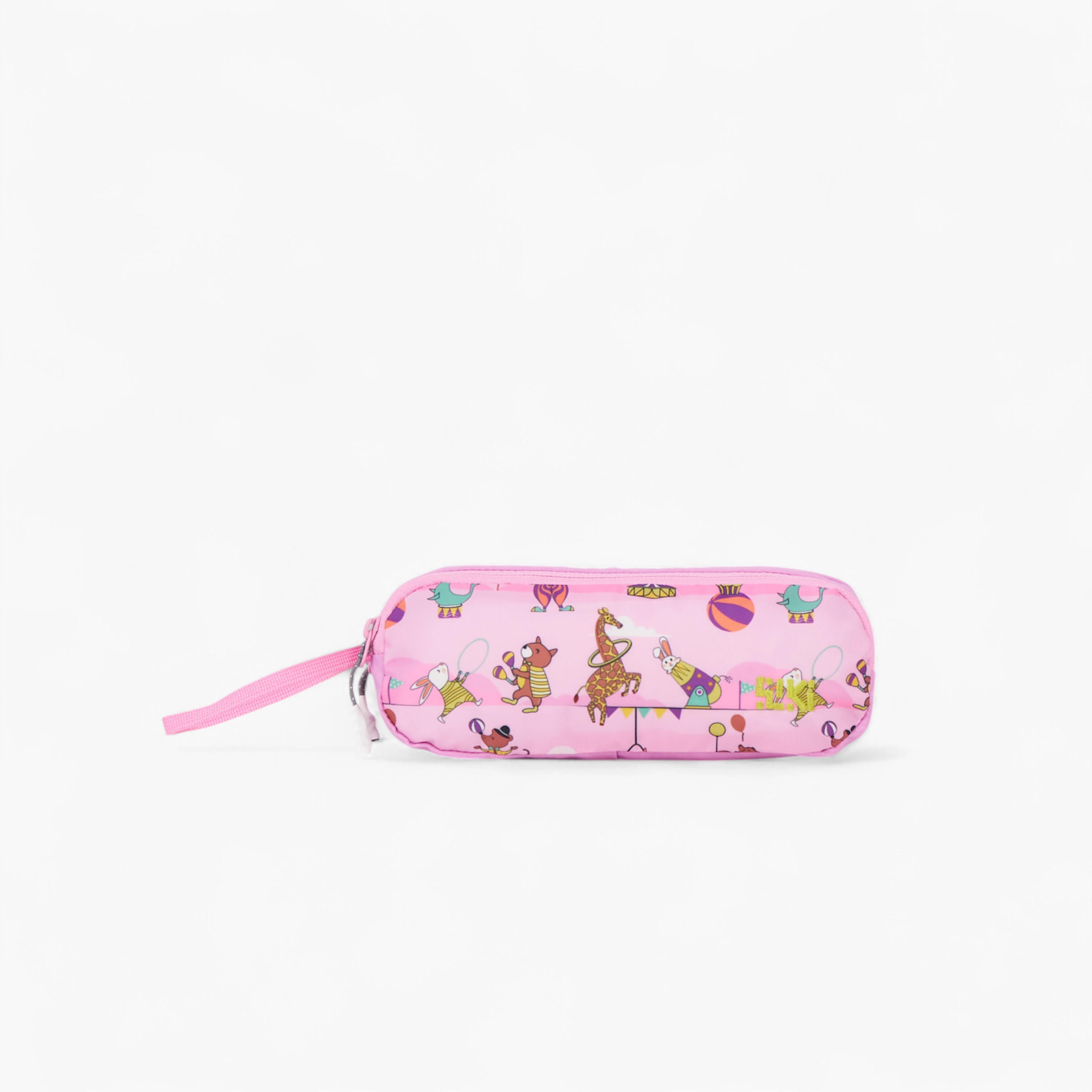 Wildcraft Circus Print 2-Compartment Pencil Pouch with Zip Closure-school-stationery-pencilcases-image-1