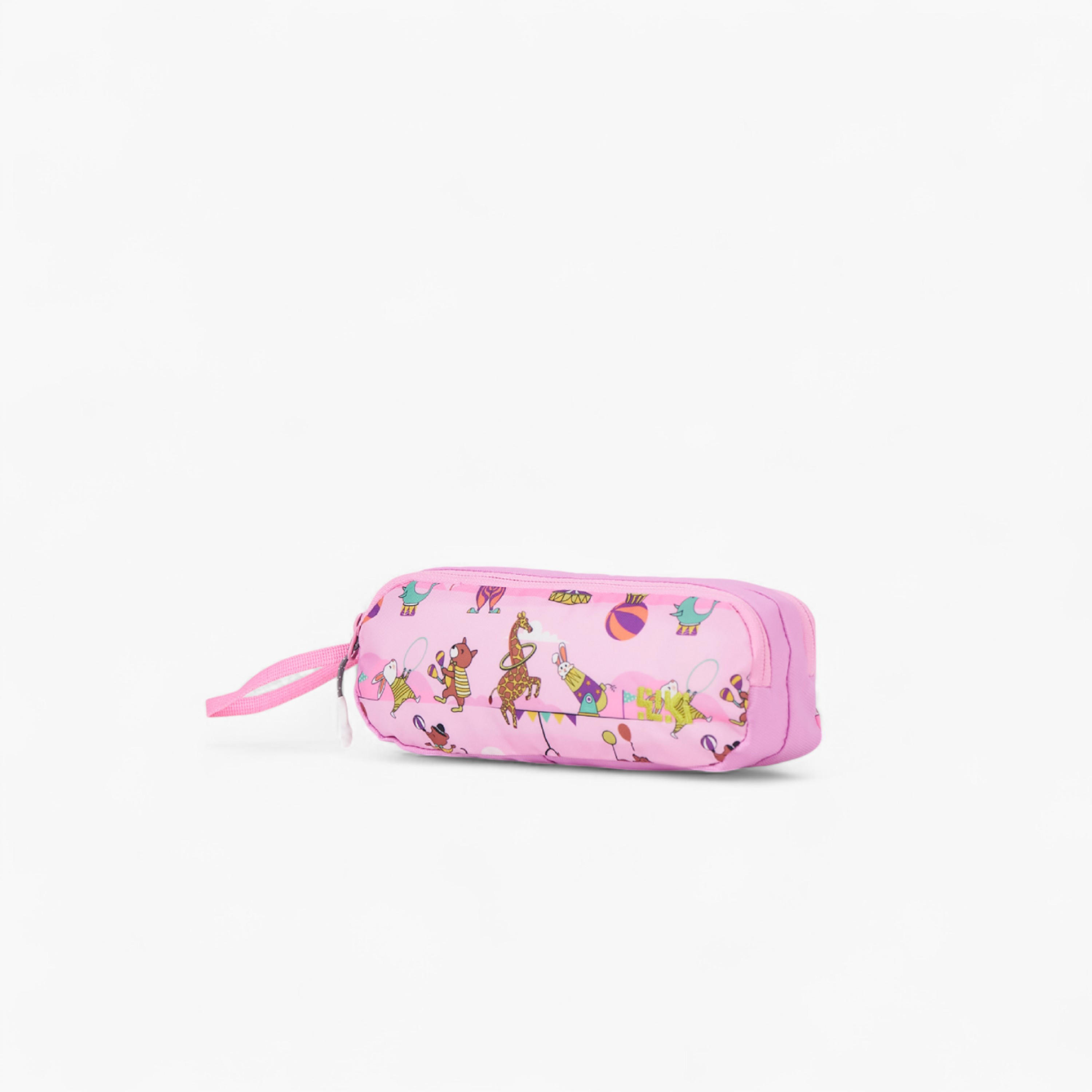 Wildcraft Circus Print 2-Compartment Pencil Pouch with Zip Closure-school-stationery-pencilcases-image-2