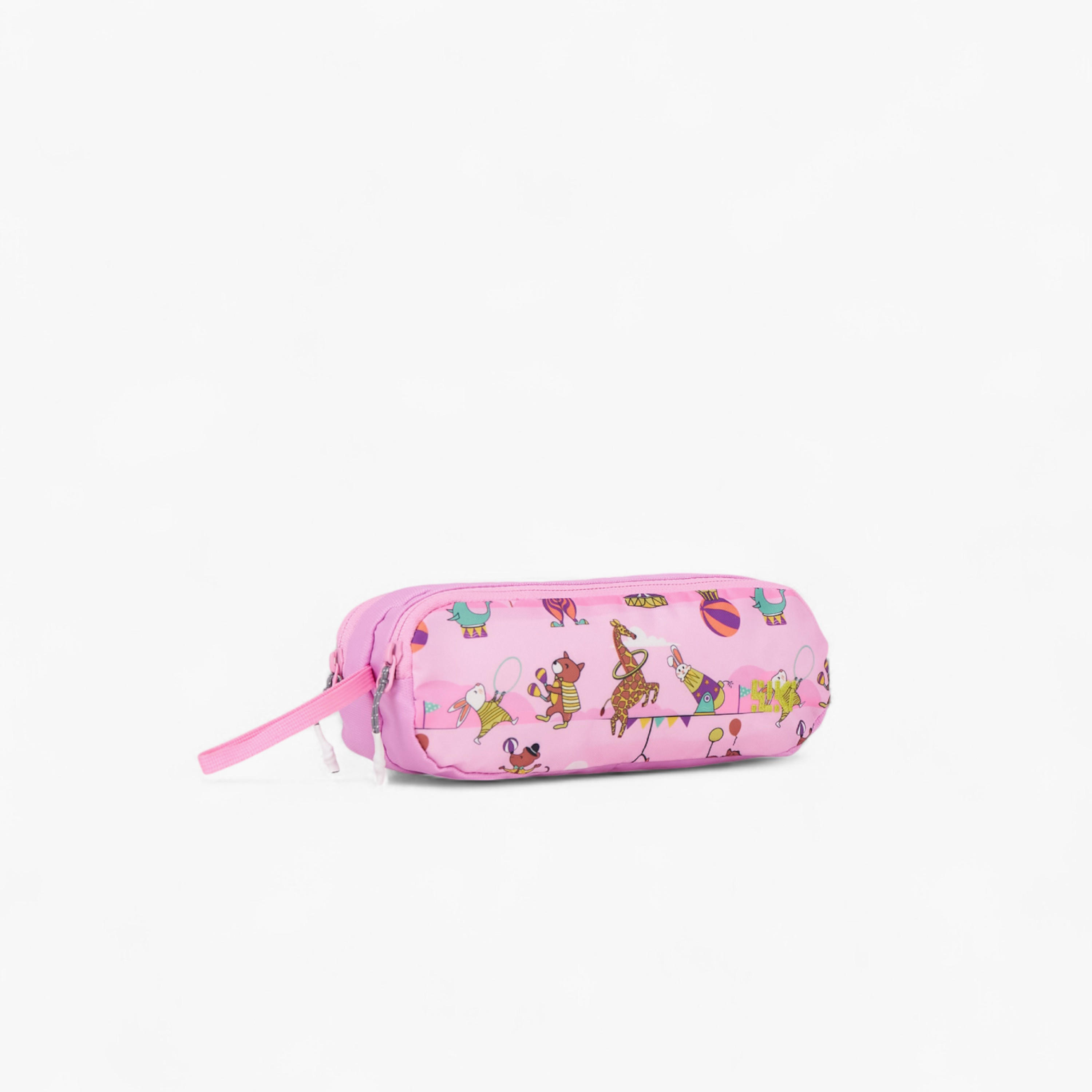 Wildcraft Circus Print 2-Compartment Pencil Pouch with Zip Closure-school-stationery-pencilcases-image-3