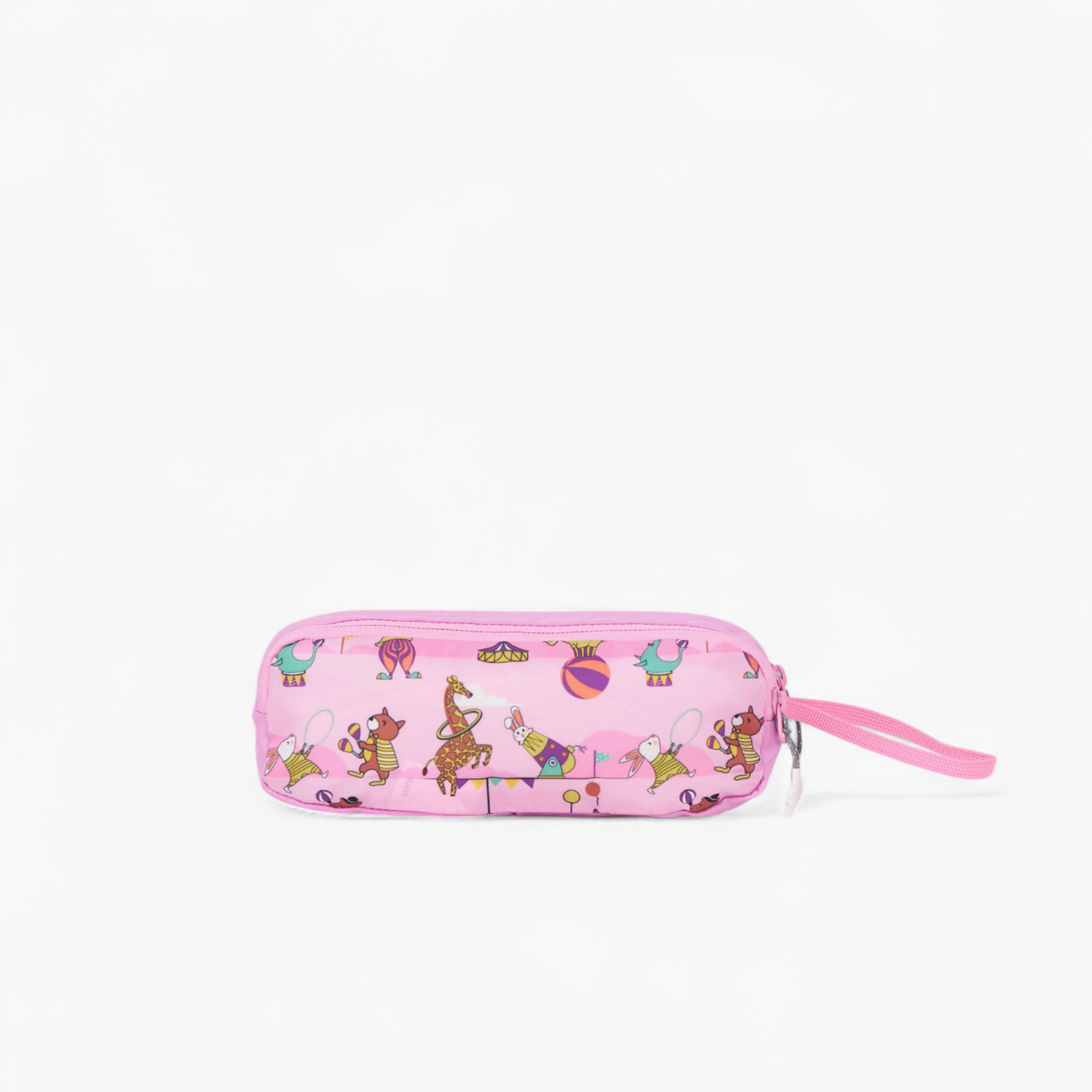 Wildcraft Circus Print 2-Compartment Pencil Pouch with Zip Closure-school-stationery-pencilcases-image-4