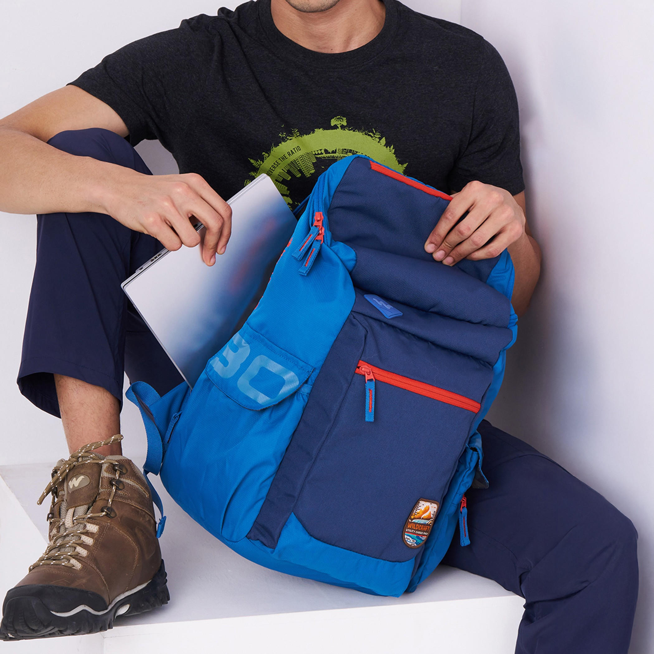 شنطة ظهر مدرسية سادة وحمّالات كتف قابلة للتعديل من وايلدكرافت - 21x32x50 سم-school-bagsandbackpacks-backpacks-image-10