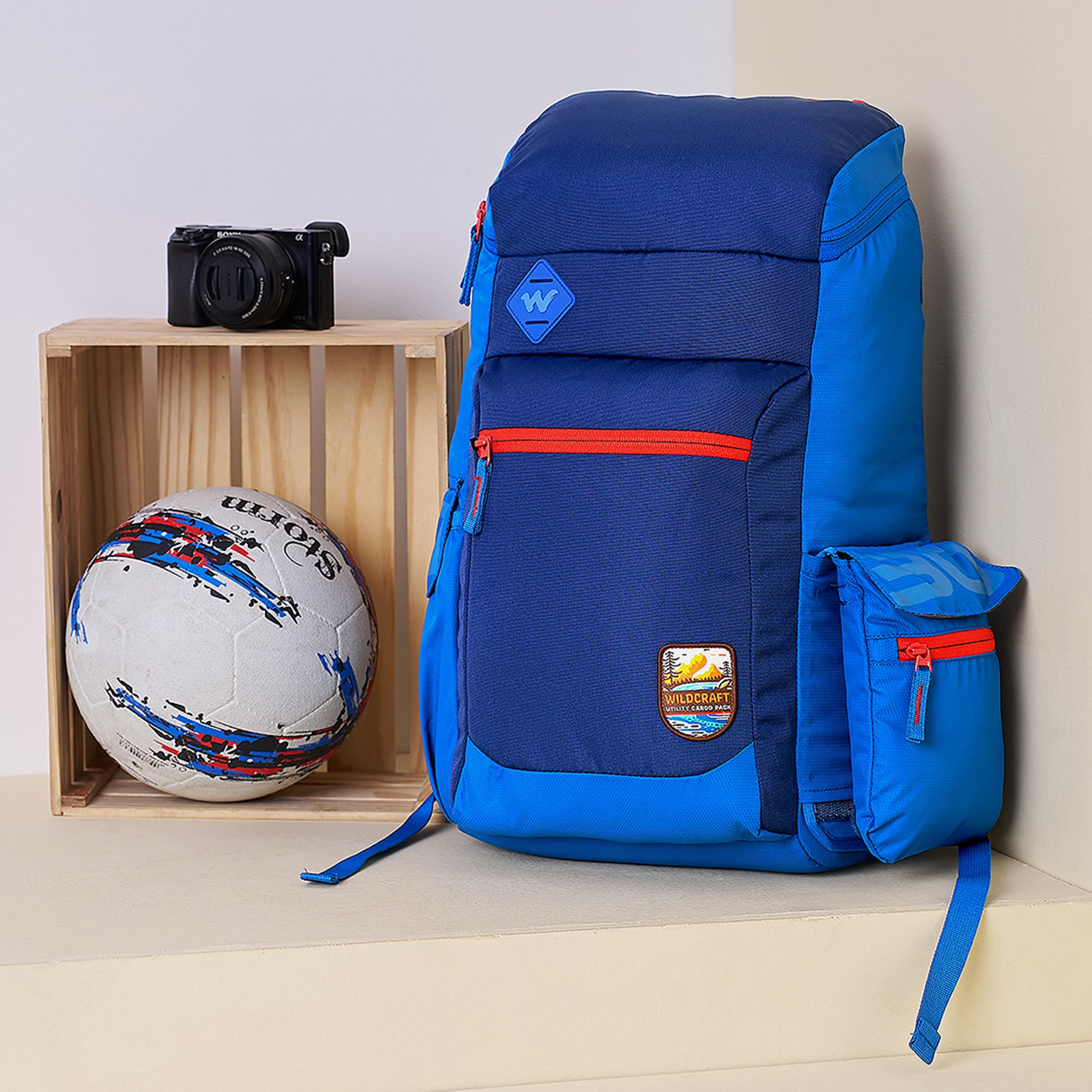 شنطة ظهر مدرسية سادة وحمّالات كتف قابلة للتعديل من وايلدكرافت - 21x32x50 سم-school-bagsandbackpacks-backpacks-image-7