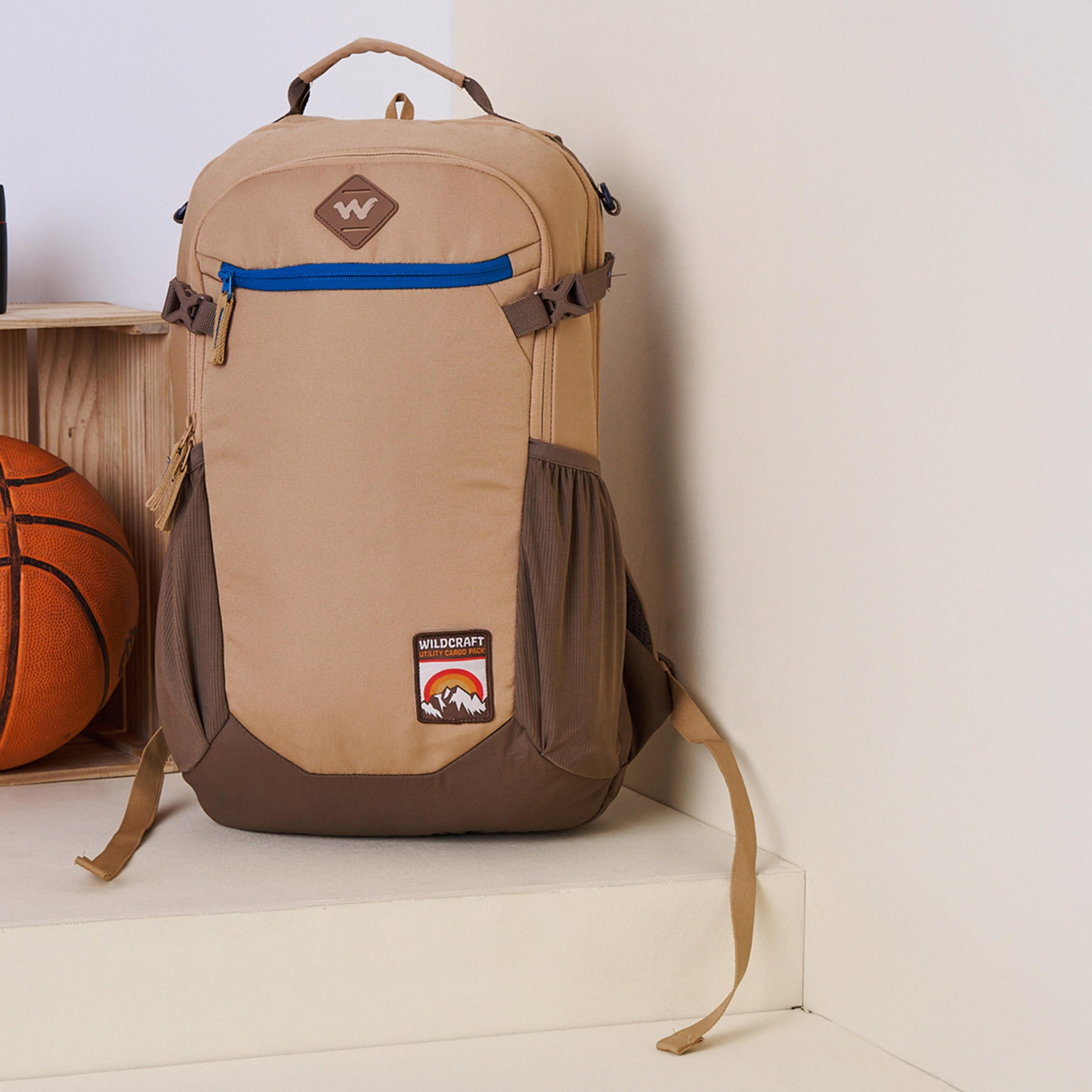 Wildcraft Solid Backpack with Adjustable Straps and Zip Closure - 18x29x49 cms-school-bagsandbackpacks-backpacks-image-12