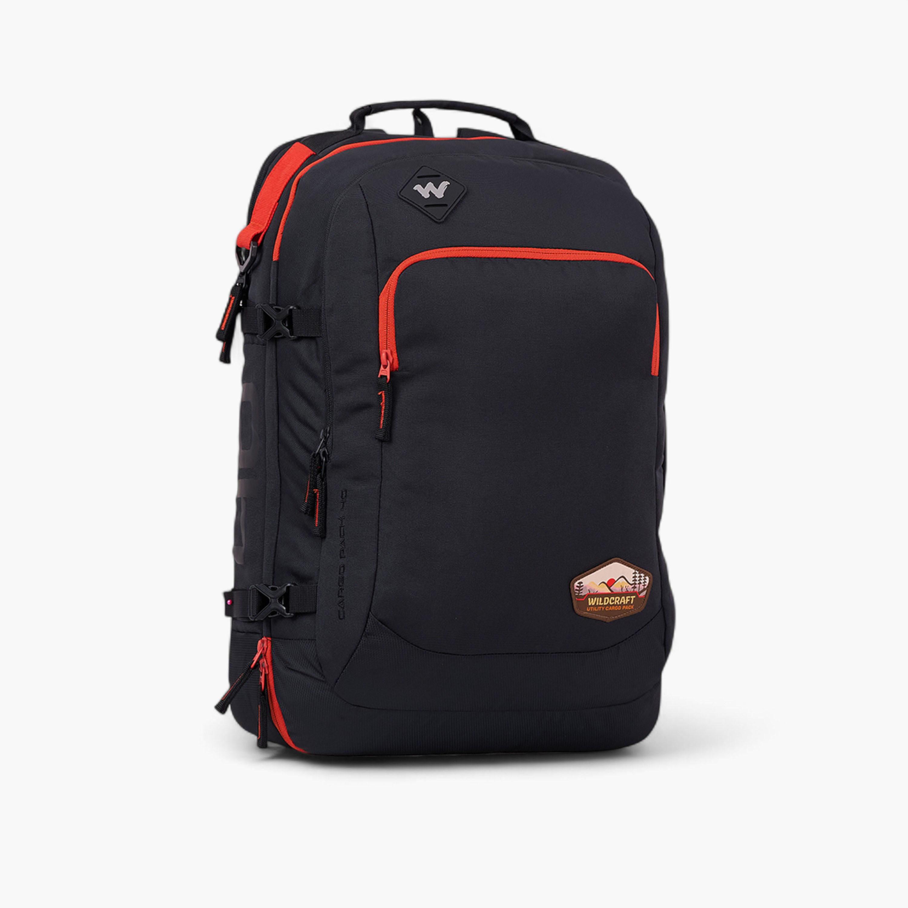 Wildcraft Solid Backpack with Adjustable Straps and Zip Closure - 21x33x48 cms-school-bagsandbackpacks-backpacks-image-3