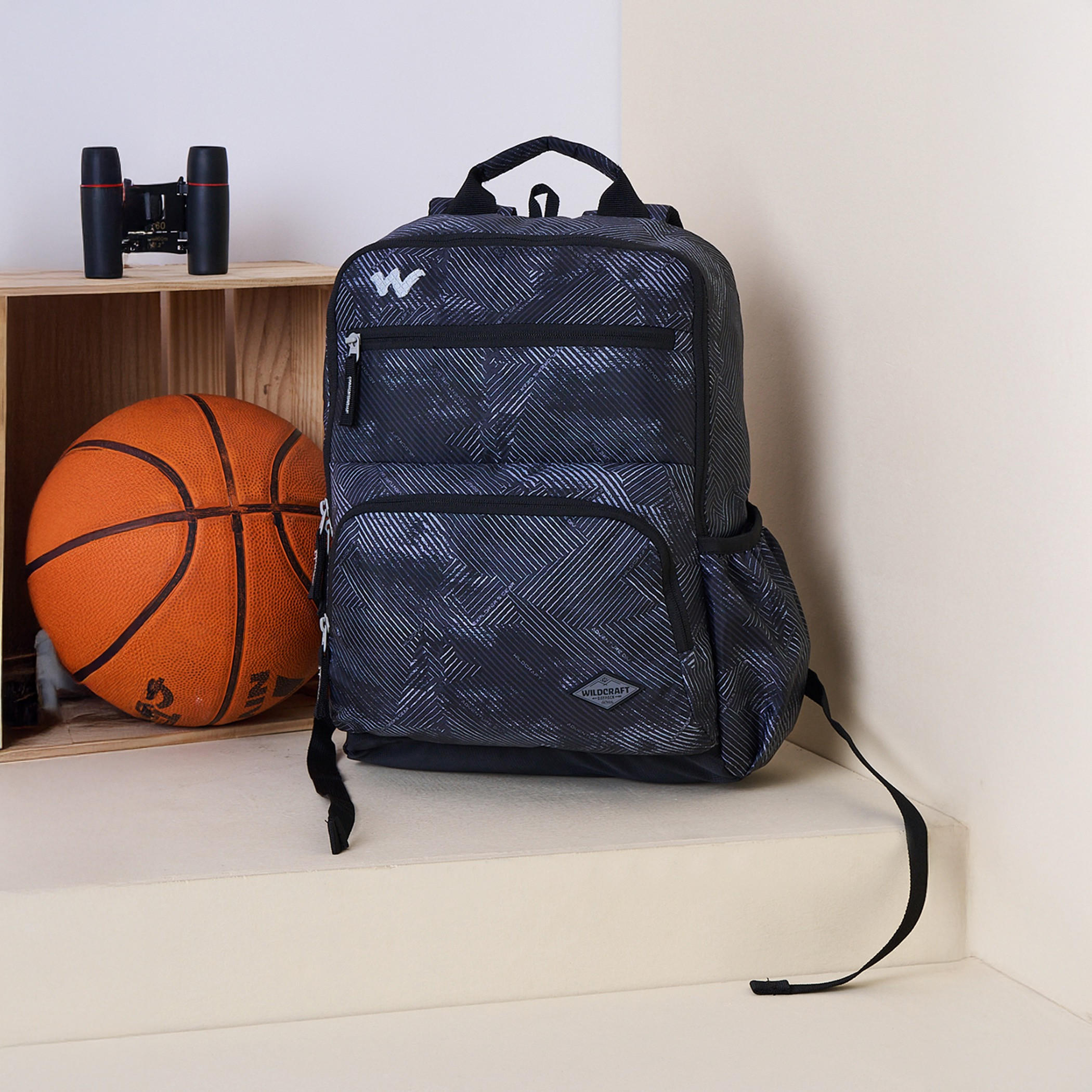 Wildcraft Printed Backpack with Adjustable Straps and Zip Closure - 15x28x39 cms-school-bagsandbackpacks-backpacks-image-11