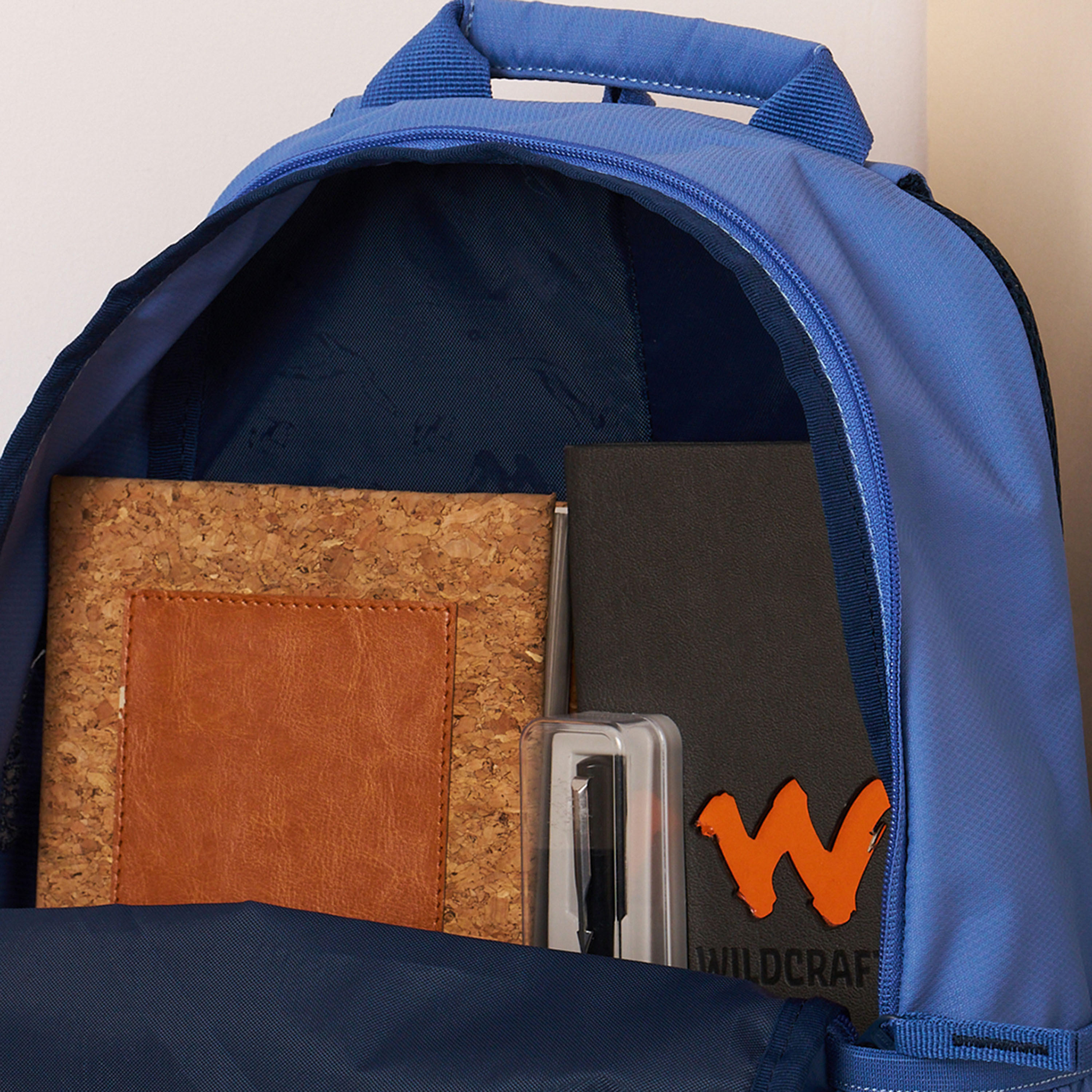 Wildcraft Solid Backpack with Adjustable Straps and Zip Closure - 15x28x39 cms-school-bagsandbackpacks-backpacks-image-10
