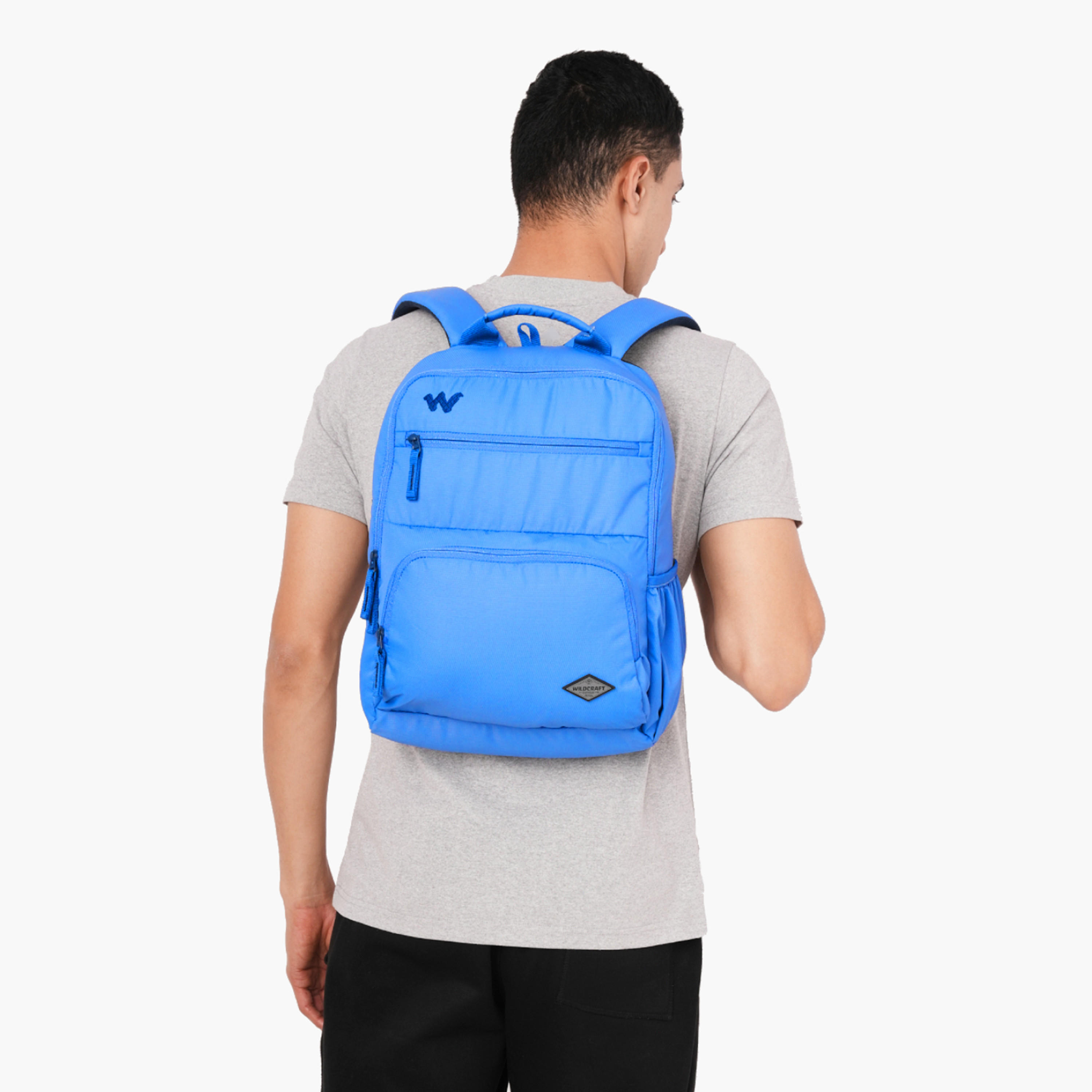 Wildcraft Solid Backpack with Adjustable Straps and Zip Closure - 15x28x39 cms-school-bagsandbackpacks-backpacks-image-3