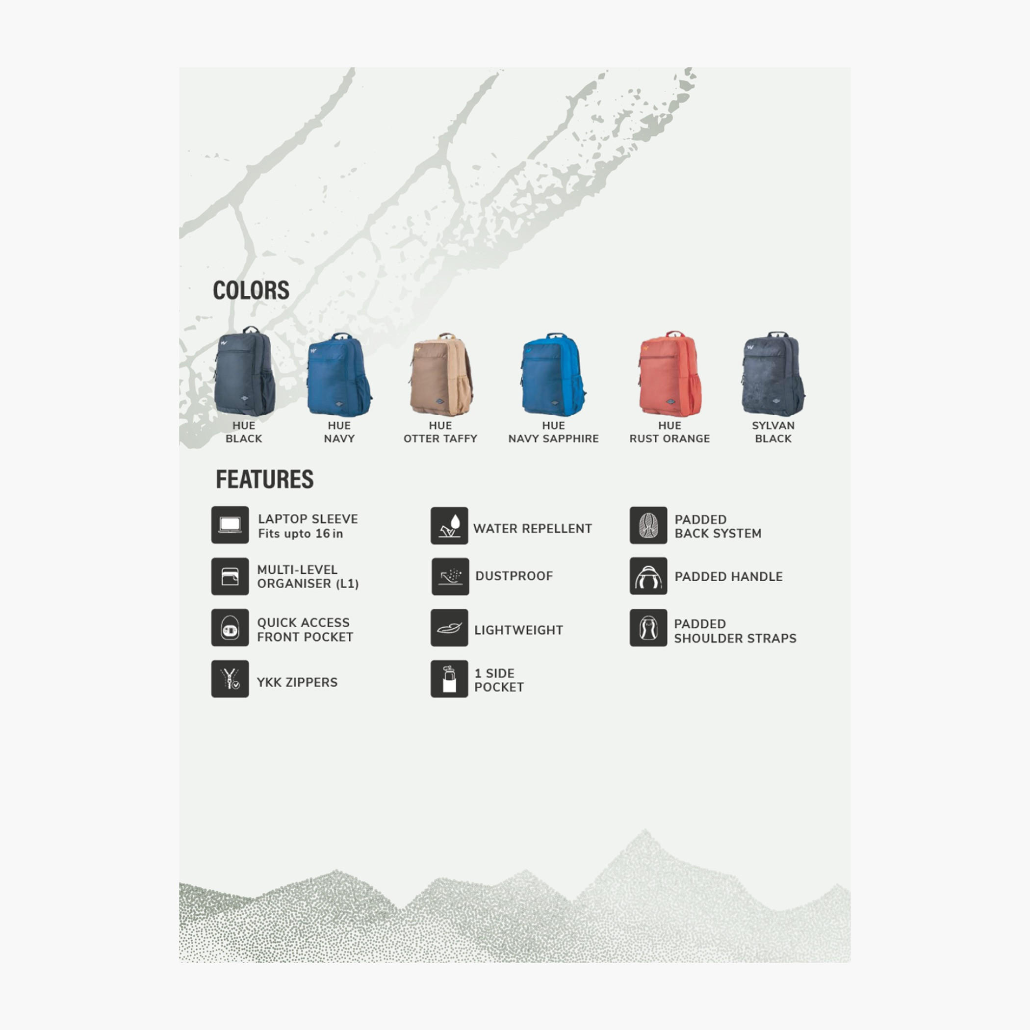 Wildcraft Solid Backpack with Adjustable Shoulder Straps - 23x32x46 cm-school-bagsandbackpacks-backpacks-image-4