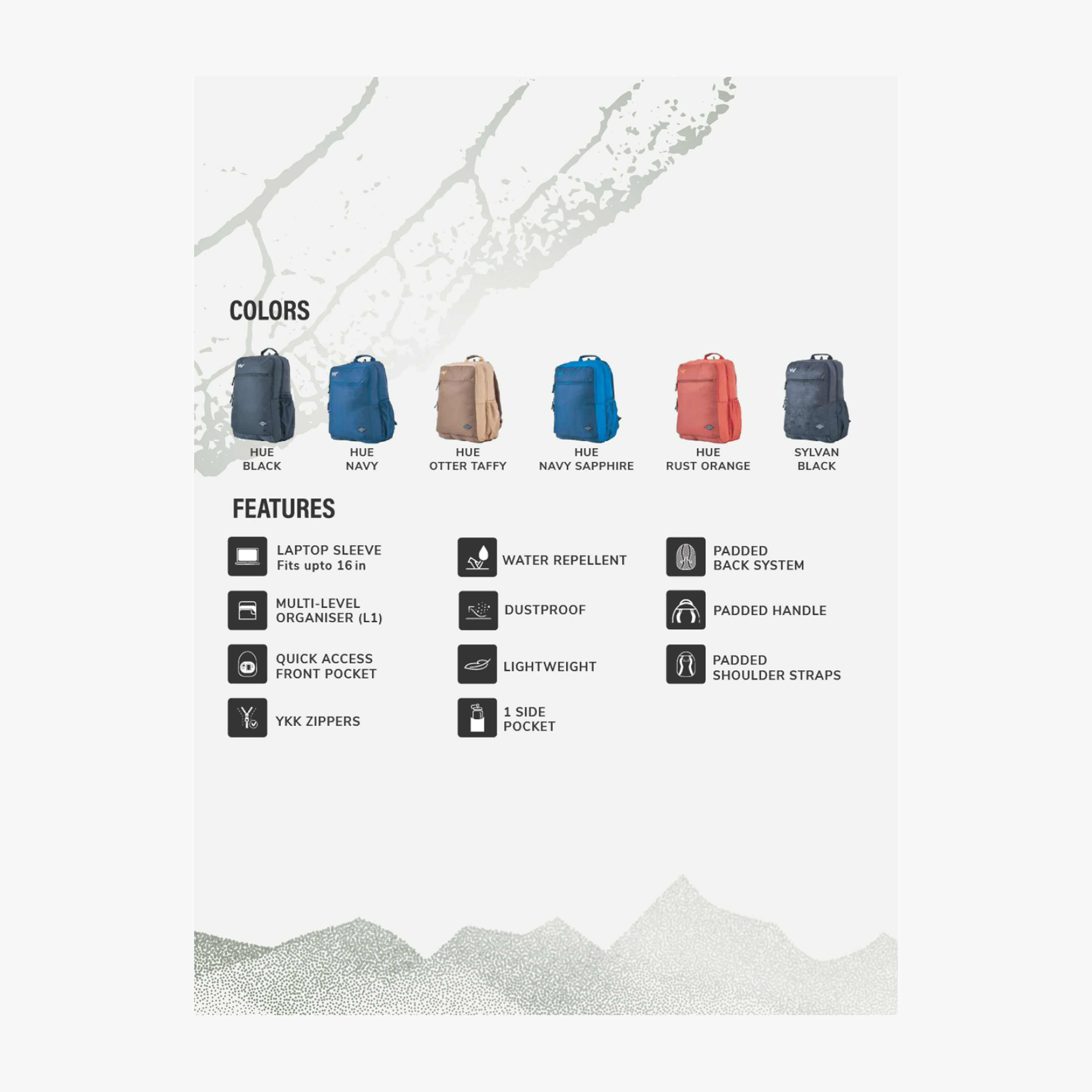 Wildcraft Solid Backpack with Padded Shoulder Straps - 23x32x46 cms-school-bagsandbackpacks-backpacks-image-5