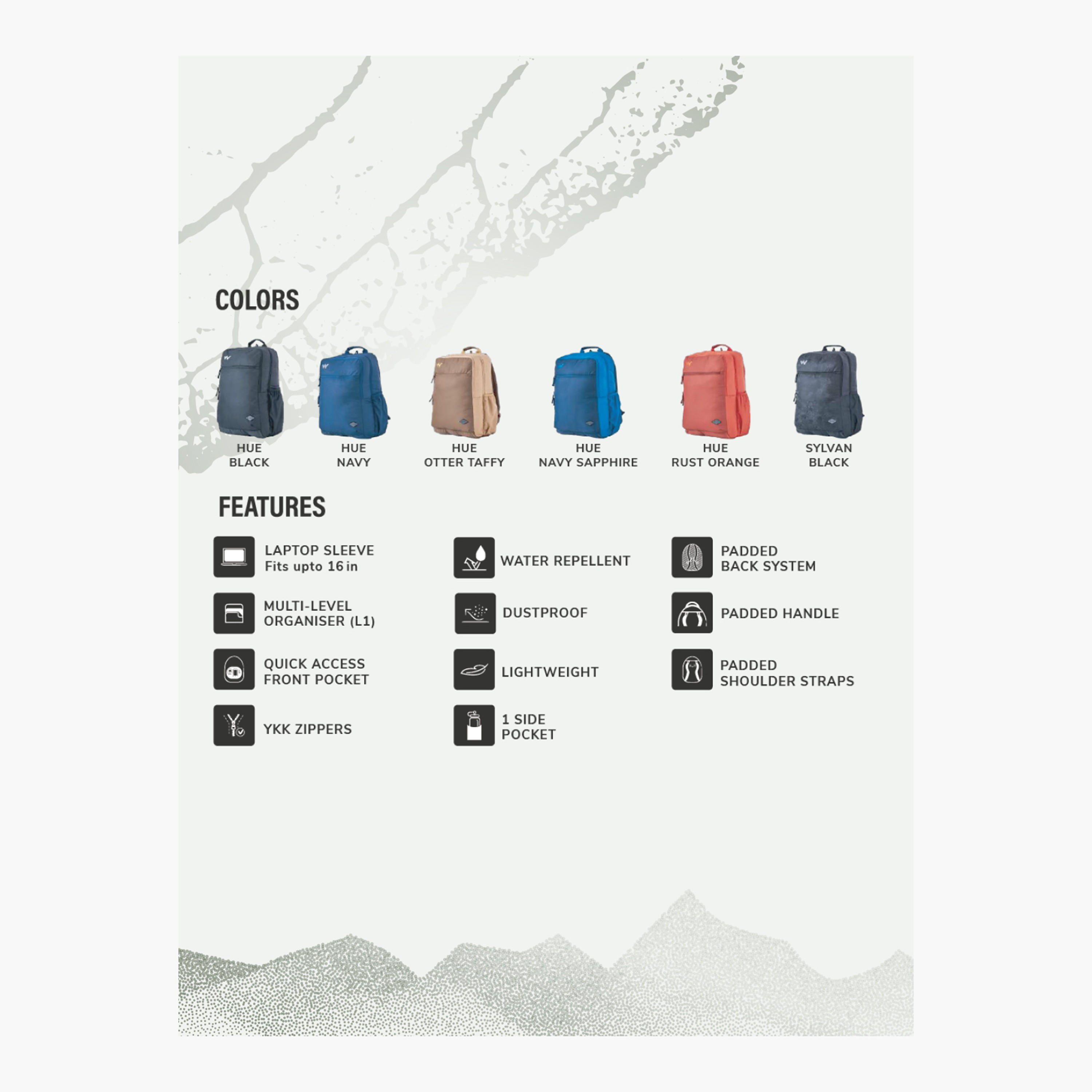 Wildcraft Colourblock Backpack with Padded Shoulder Straps - 23x32x46 cms-school-bagsandbackpacks-backpacks-image-5