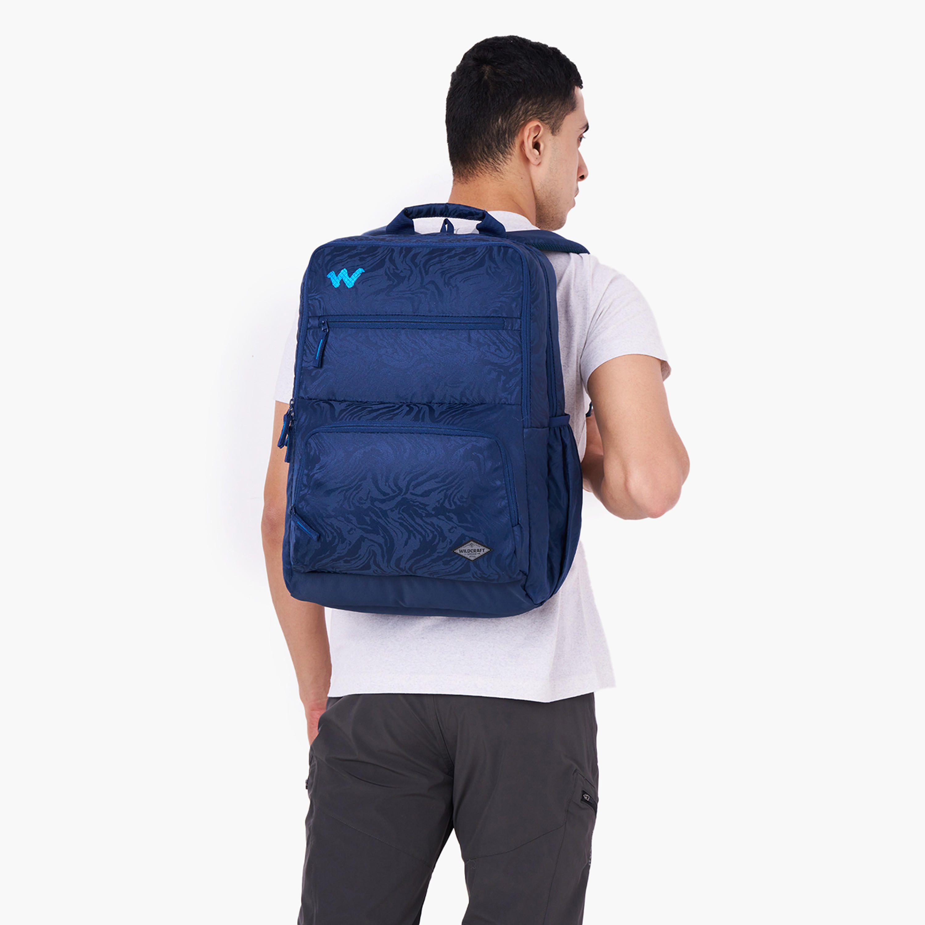 Wildcraft Solid School Backpack with Adjustable Shoulder Straps - 25x32x47 cms-school-bagsandbackpacks-backpacks-image-3