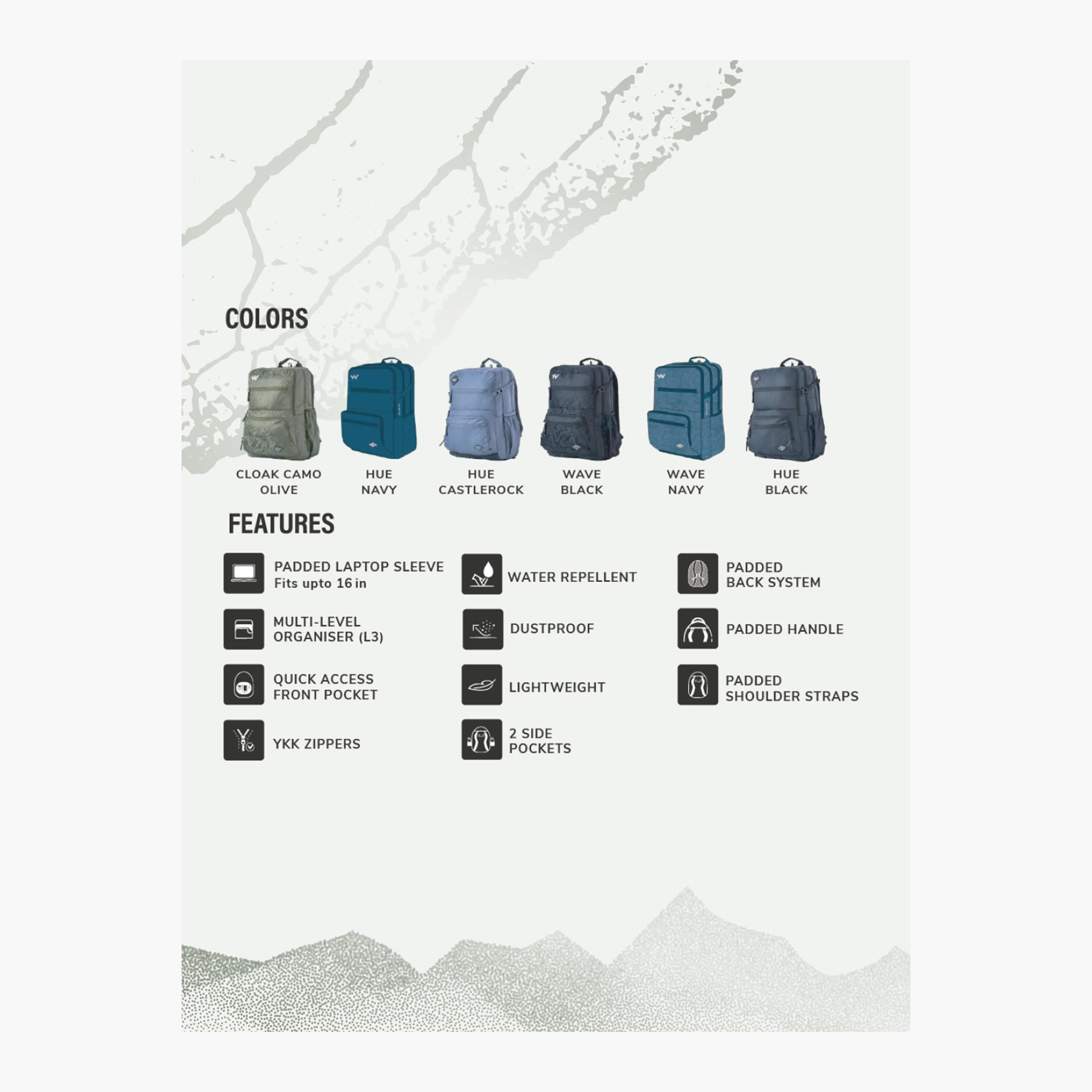 Wildcraft Printed Backpack with Adjustable Shoulder Straps - 25x32x46 cms-school-bagsandbackpacks-backpacks-image-5