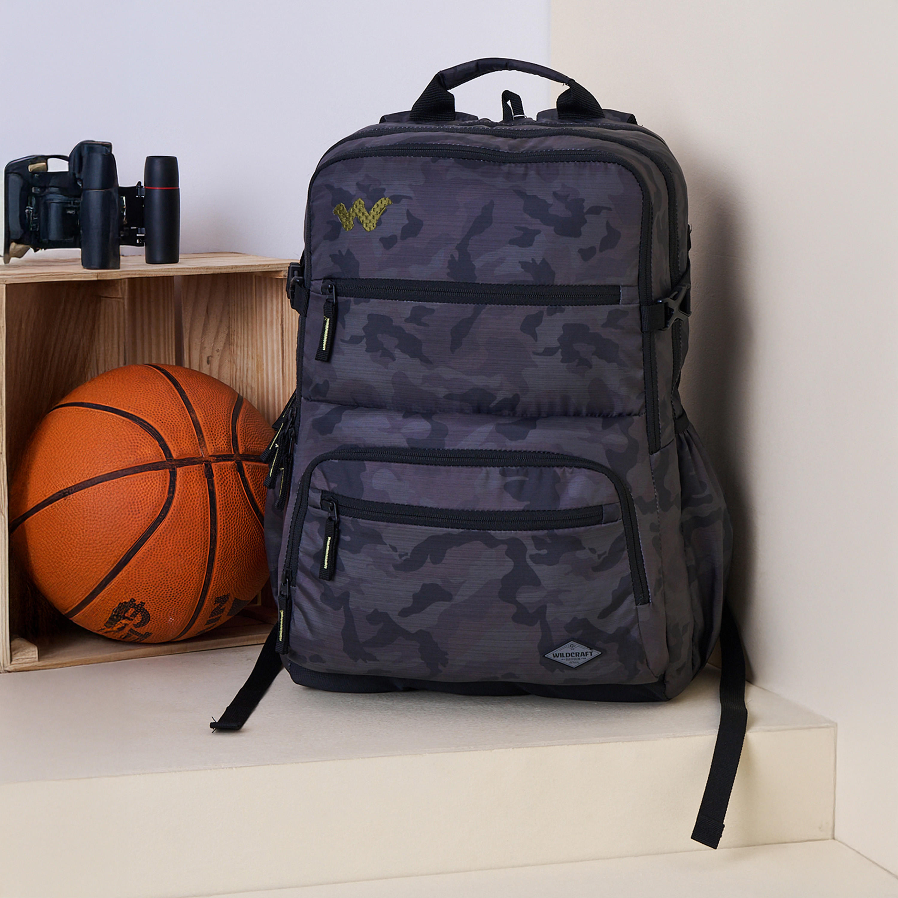 Wildcraft Camouflage School Backpack with Adjustable Shoulder Straps - 25x32x46 cms-school-bagsandbackpacks-backpacks-image-12