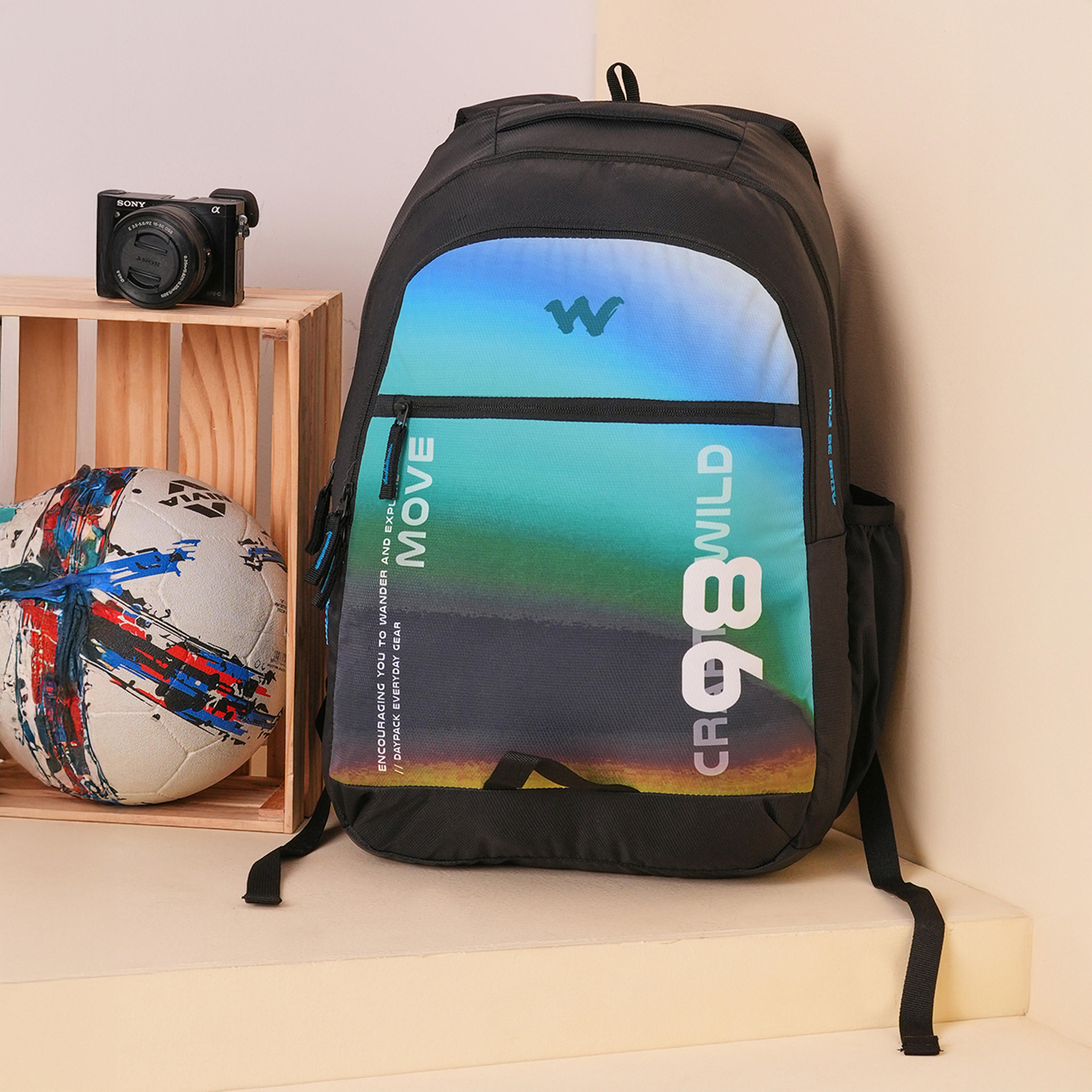 Wildcraft Printed School Backpack with Adjustable Shoulder Straps - 19x32x47 cms-school-bagsandbackpacks-backpacks-image-10