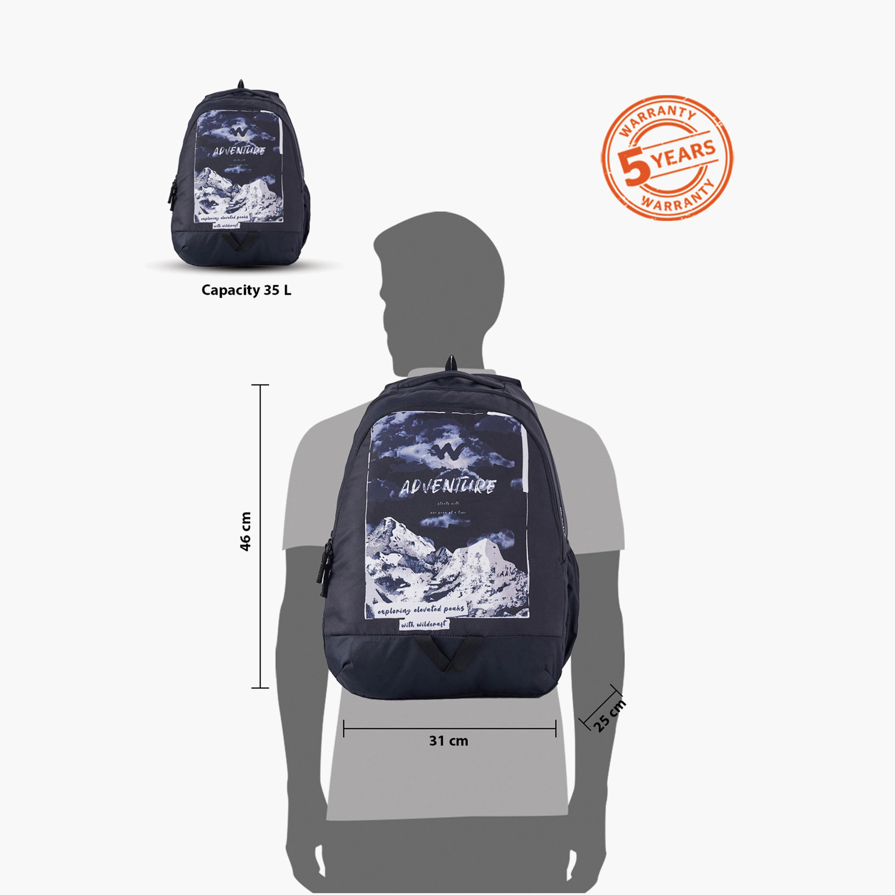 Wildcraft Printed School Backpack with Adjustable Shoulder Straps - 25x31x46 cms-school-bagsandbackpacks-backpacks-image-13