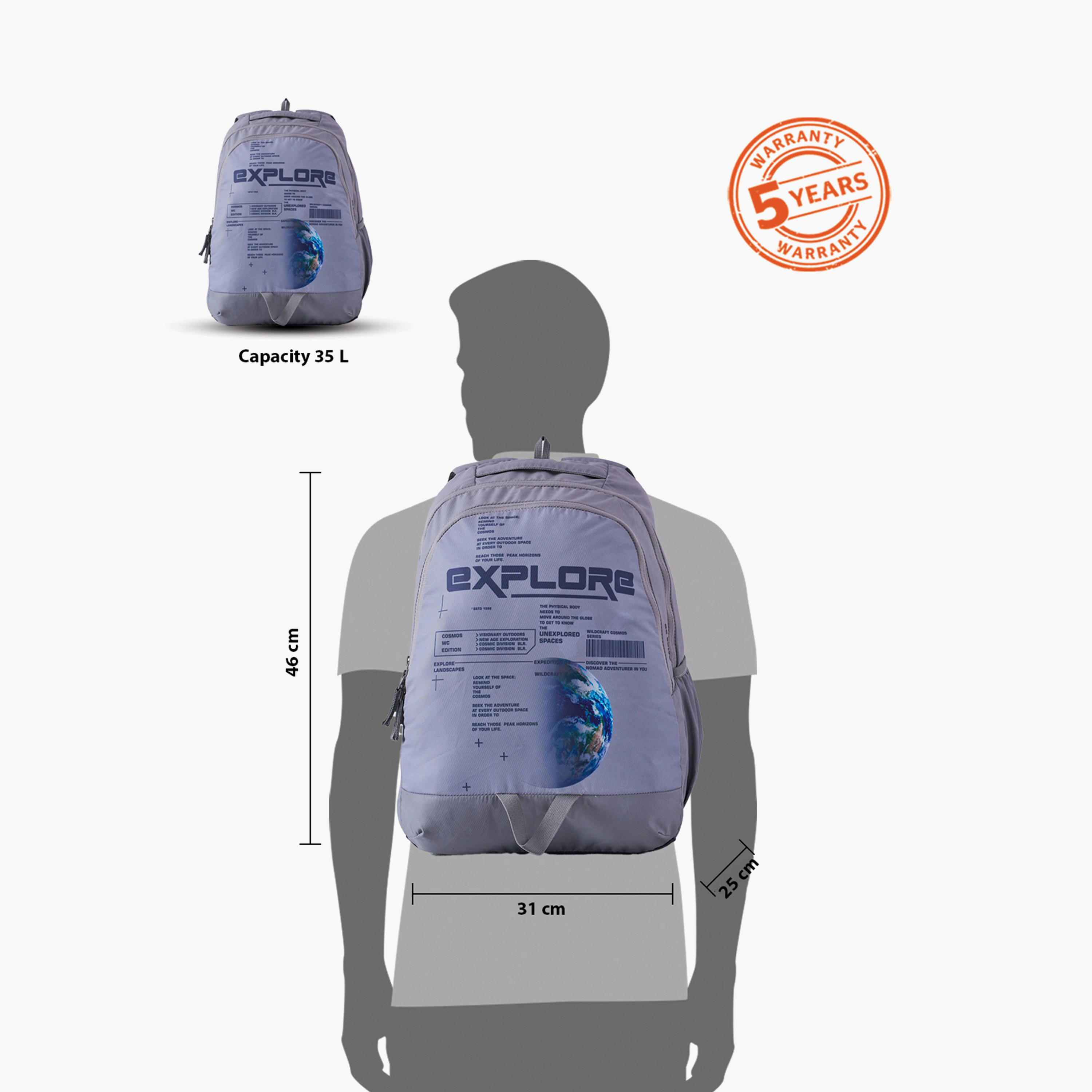Wildcraft Printed School Backpack with Adjustable Shoulder Straps - 25x31x46 cms-school-bagsandbackpacks-backpacks-image-13