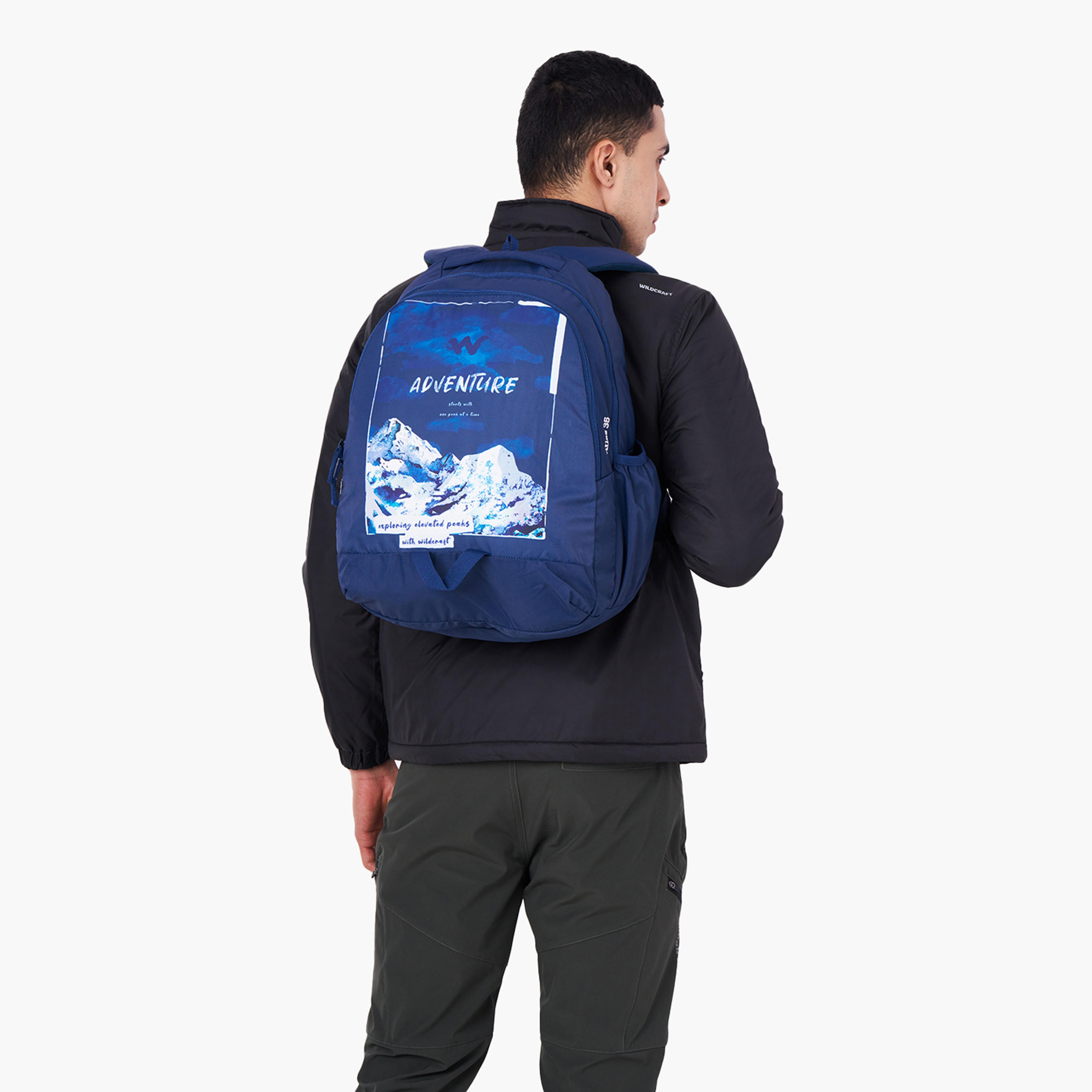 شنطة مدرسية بطبعات جرافيك وحمالات كتف قابلة للتعديل من وايلدكرافت - 25×31×46 سم-school-bagsandbackpacks-backpacks-image-3