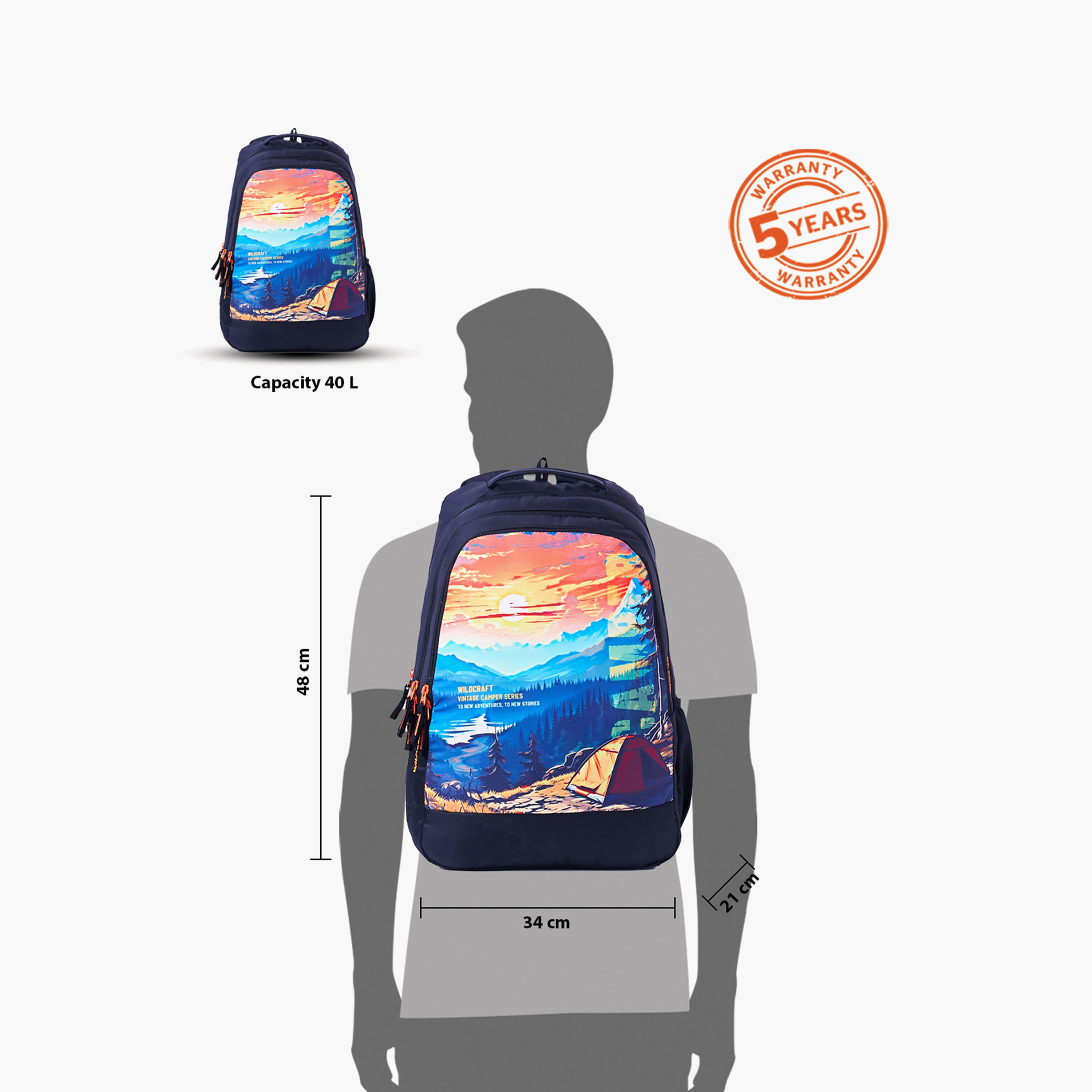 Wildcraft Graphic Print School Backpack with Adjustable Shoulder Straps - 21x34x48 cms-school-bagsandbackpacks-backpacks-image-13