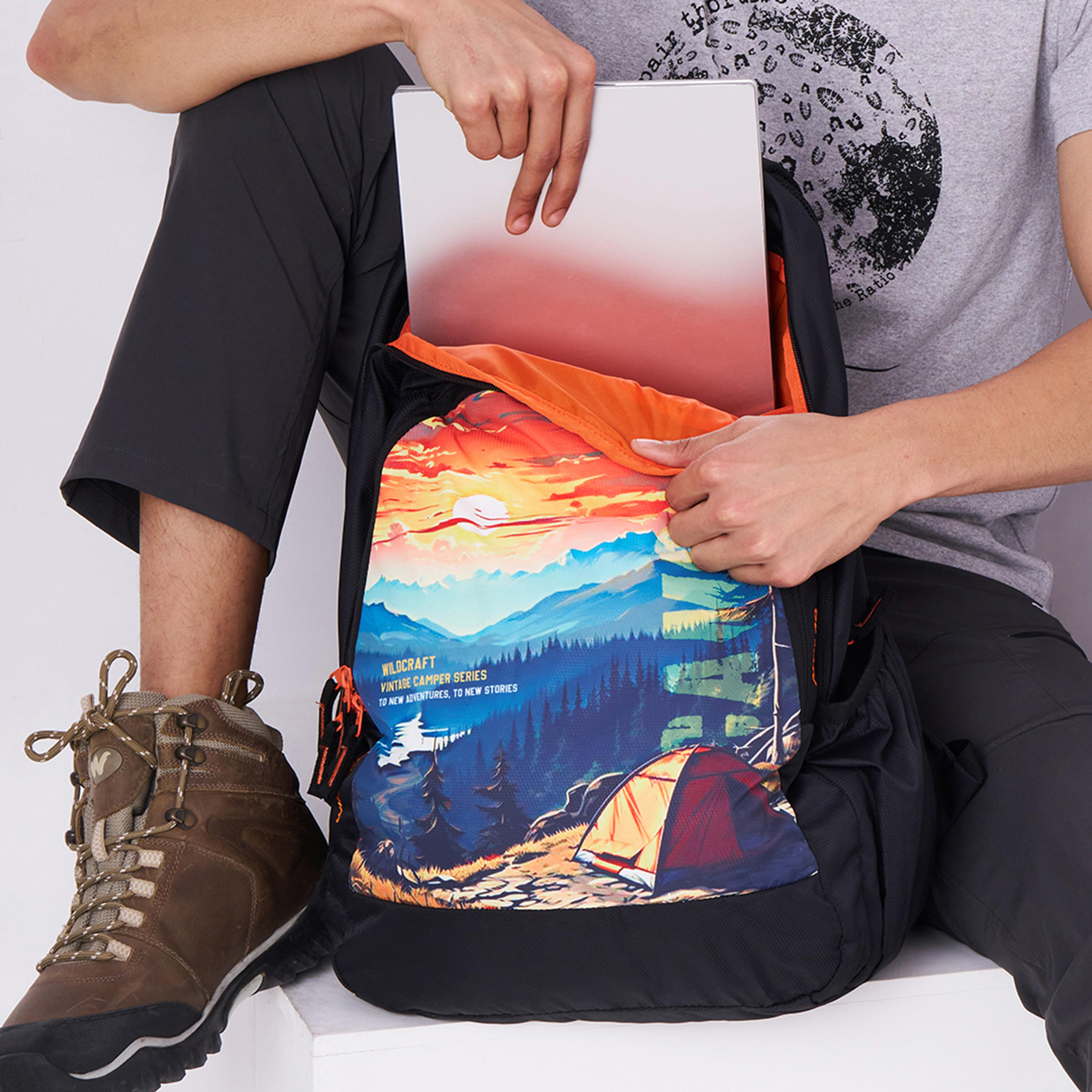 Wildcraft Graphic Print School Backpack with Adjustable Shoulder Straps - 21x34x48 cms-school-bagsandbackpacks-backpacks-image-4