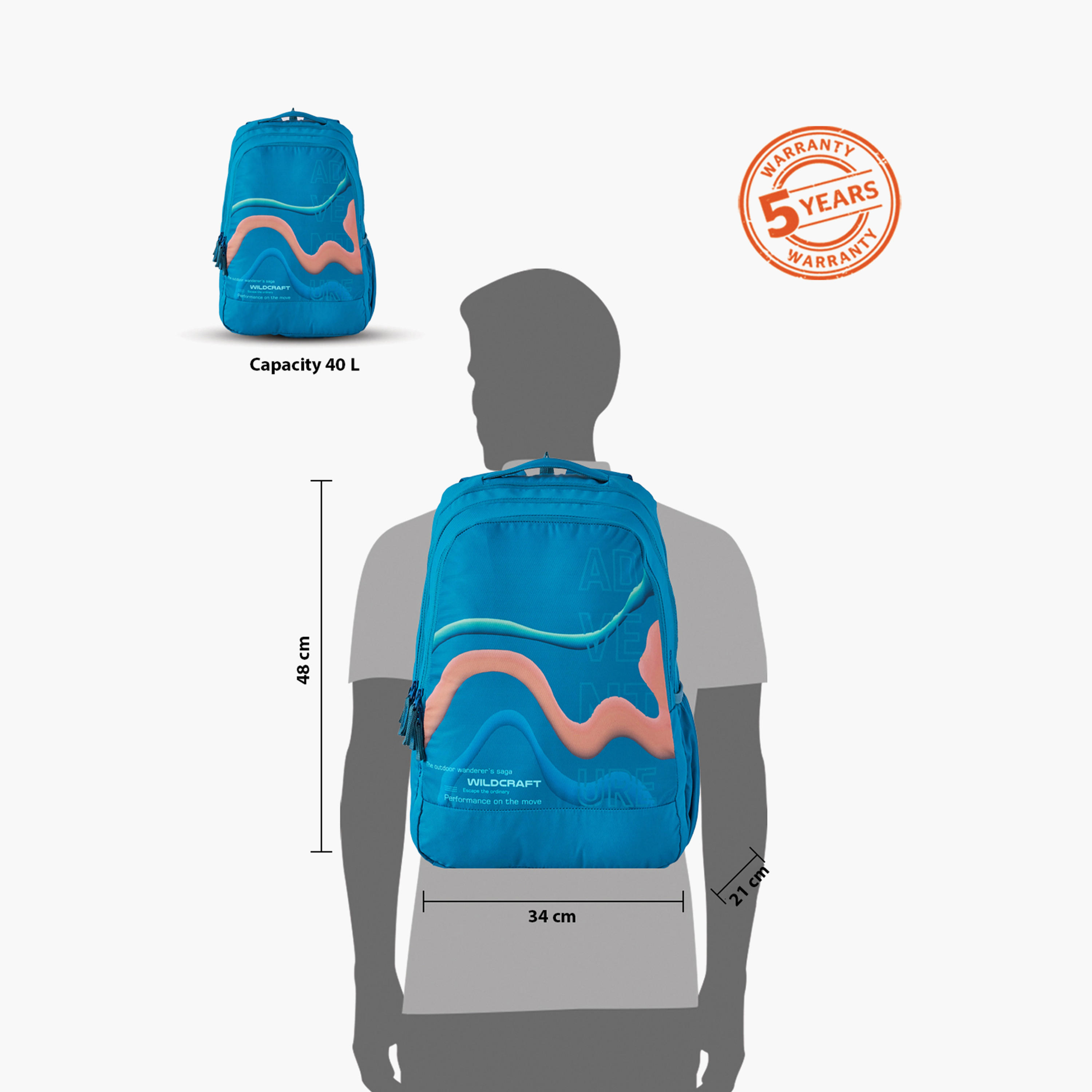 Wildcraft Graphic Print School Backpack with Adjustable Shoulder Straps - 21x34x48 cms-school-bagsandbackpacks-backpacks-image-12